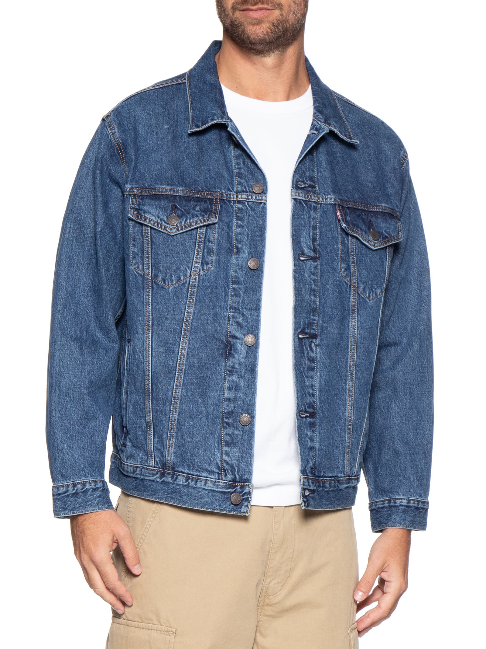 Jaqueta Jeans Masculina Relaxed Fit Trucker Azul Levi's