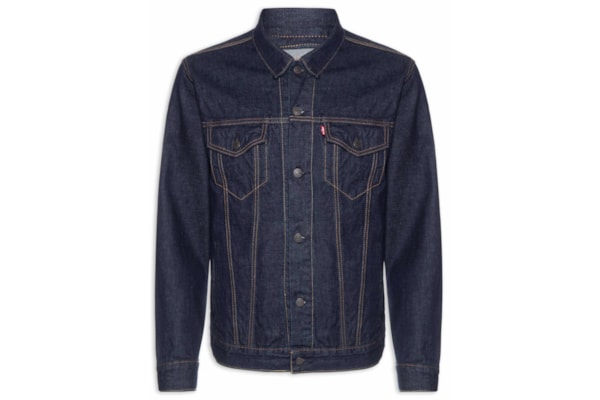 Jaqueta Jeans Masculina Relaxed Fit Trucker - Azul