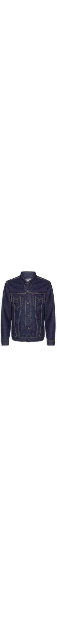 Jaqueta Jeans Masculina Relaxed Fit Trucker - Azul
