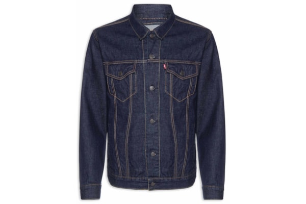 Jaqueta Jeans Masculina Relaxed Fit Trucker - Azul