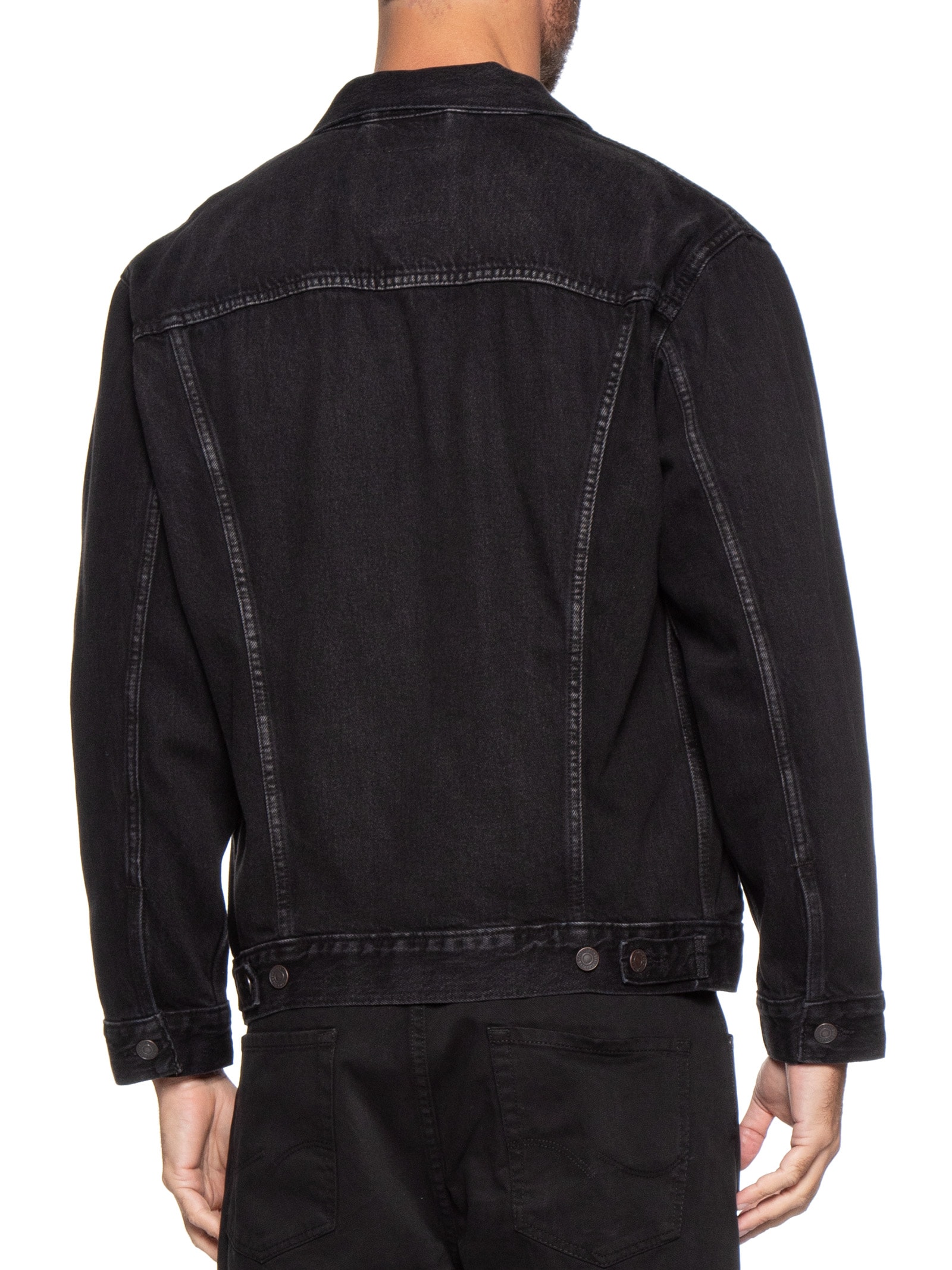 Jaqueta Jeans Masculina Relaxed Fit Trucker Preto Levi's