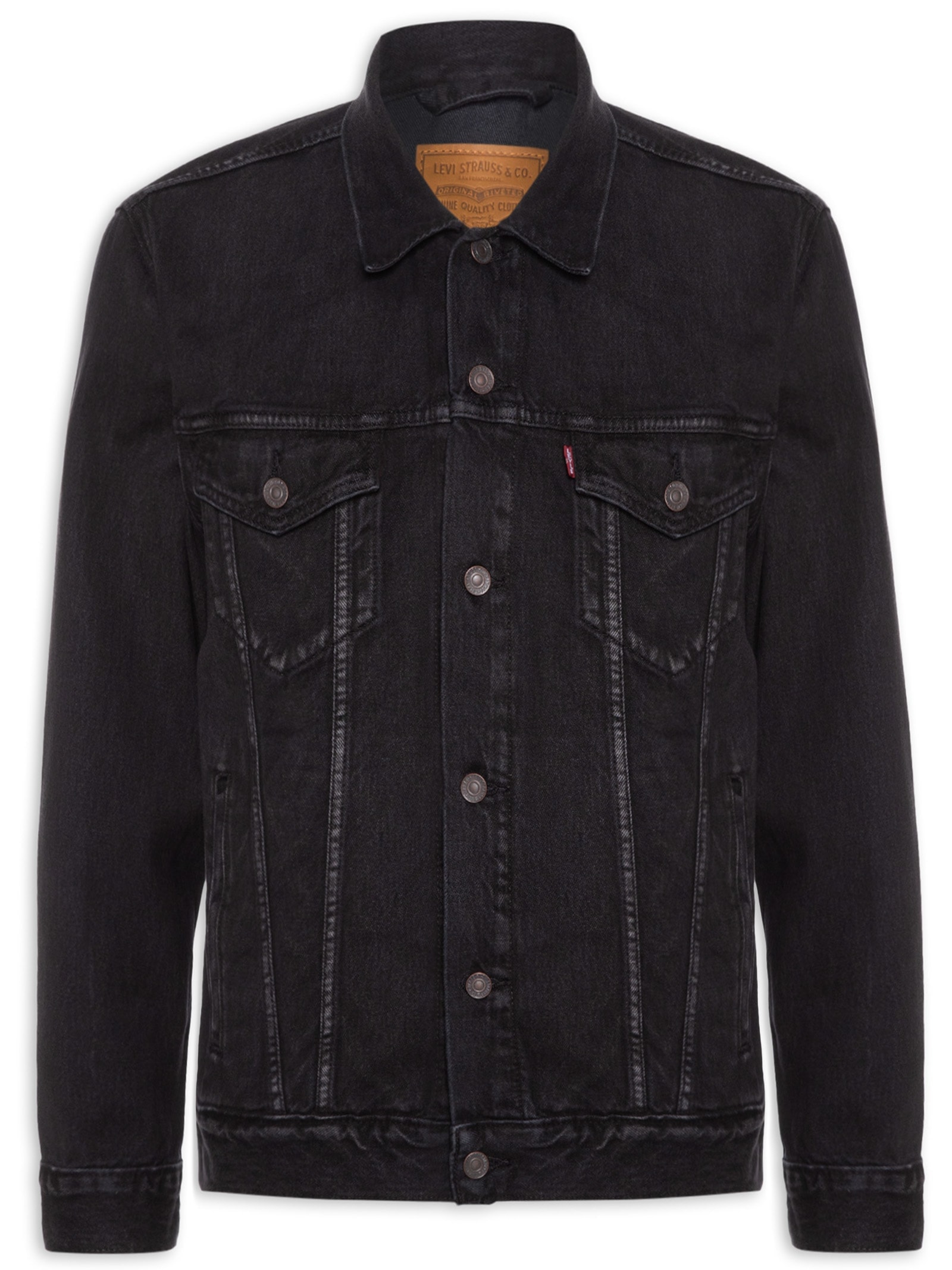 Jaqueta Jeans Masculina Relaxed Fit Trucker Preto Levi's