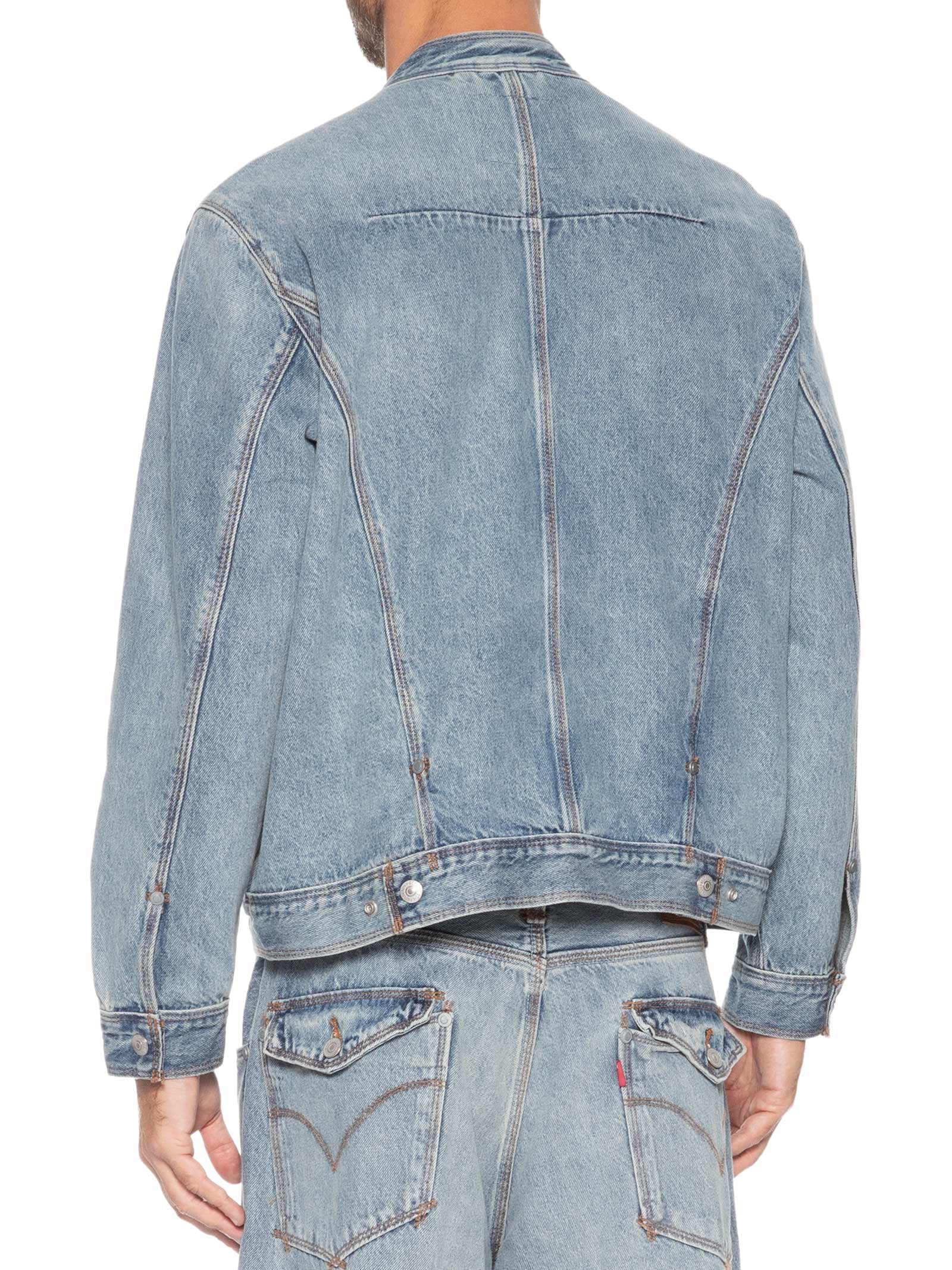 Jaqueta Jeans Masculina Relaxed Fit Twisted Moto – Azul Levi's