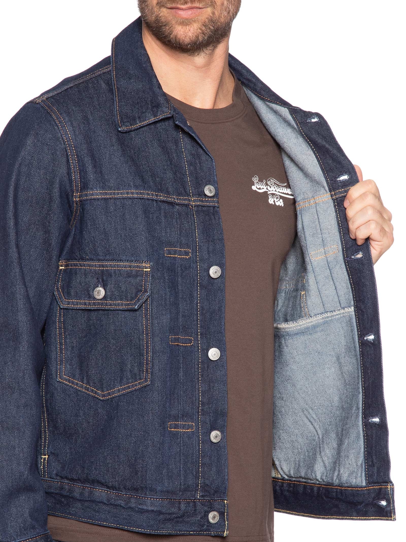 Jaqueta Jeans Masculina Trucker Type II Azul Levi's