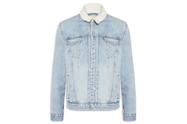 Jaqueta Jeans Masculina Type 3 Sherpa Trucker - Azul