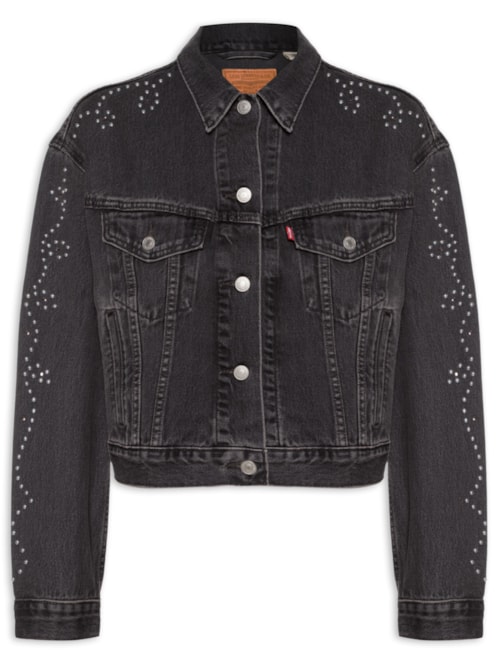 Jaqueta Jeans Shrunken 90S No Pleat – Preto