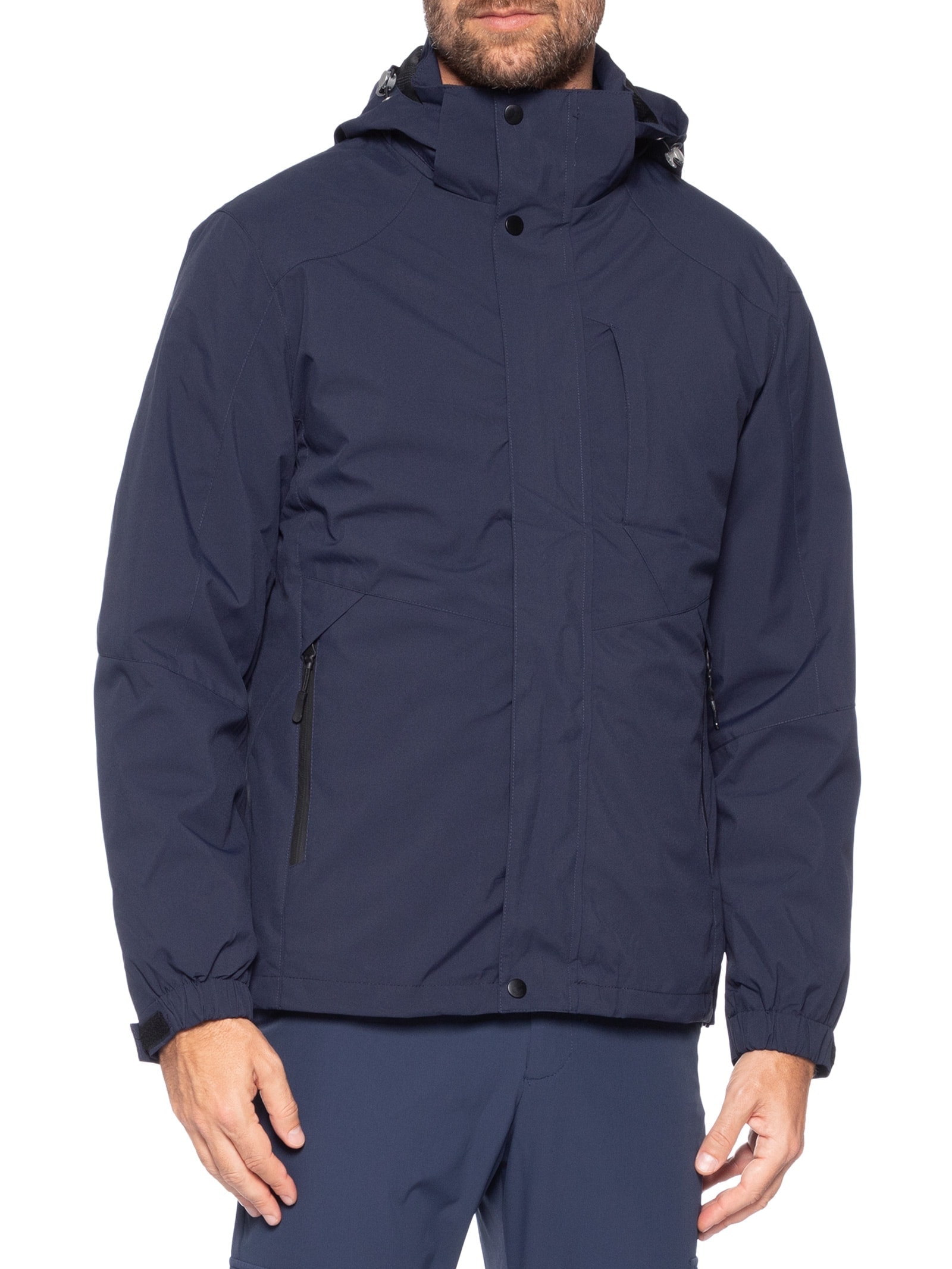 Jaqueta Masculina 3 Em 1 Impermeável Azul '2 Essential