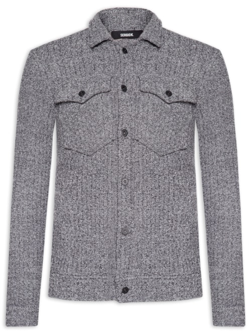 Jaqueta Masculina 5 Pockets Tweed – Cinza