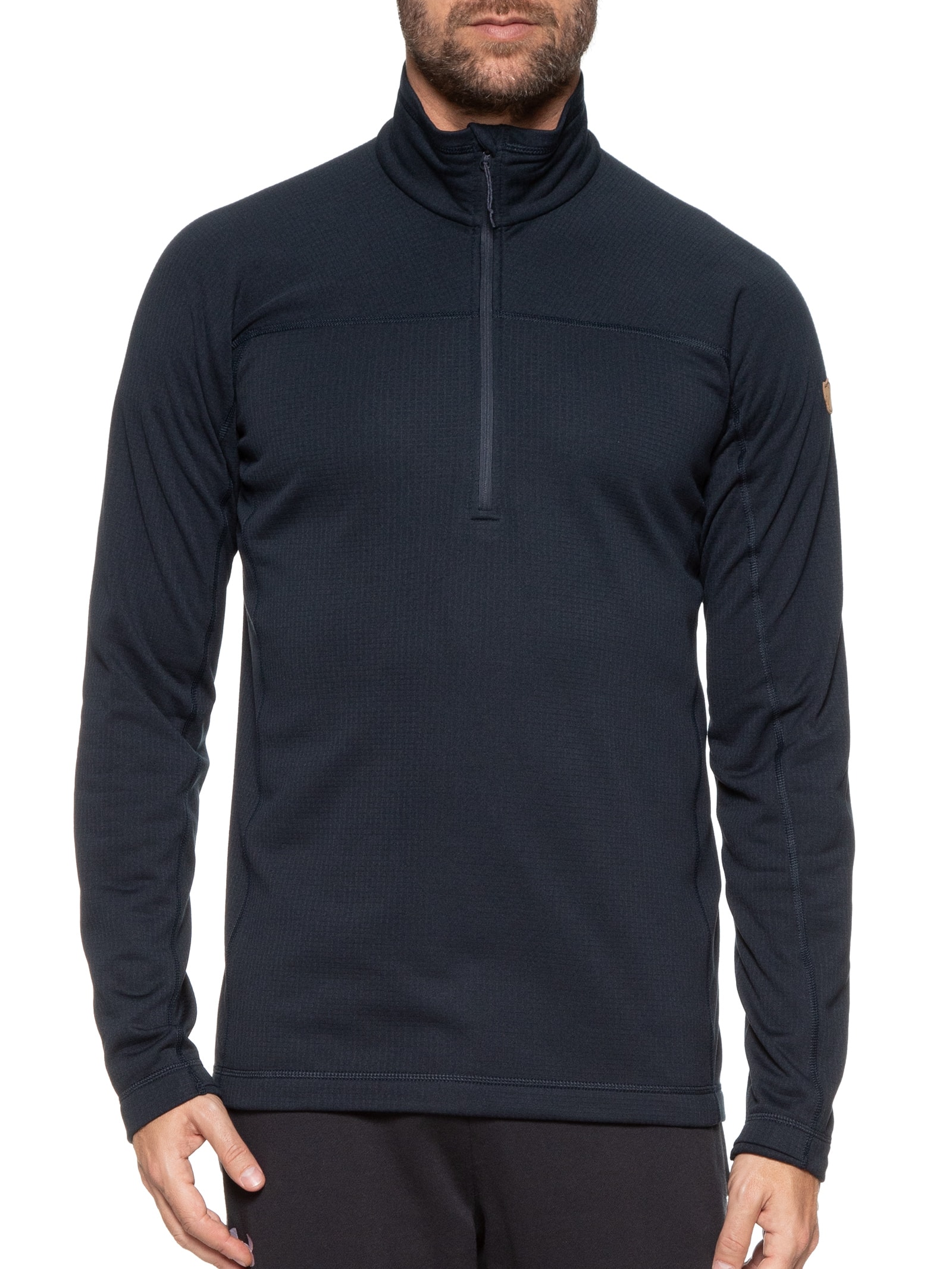 Fjällräven - Jaqueta Masculina Abisko Lite Fleece 1/2 Zip - Azul