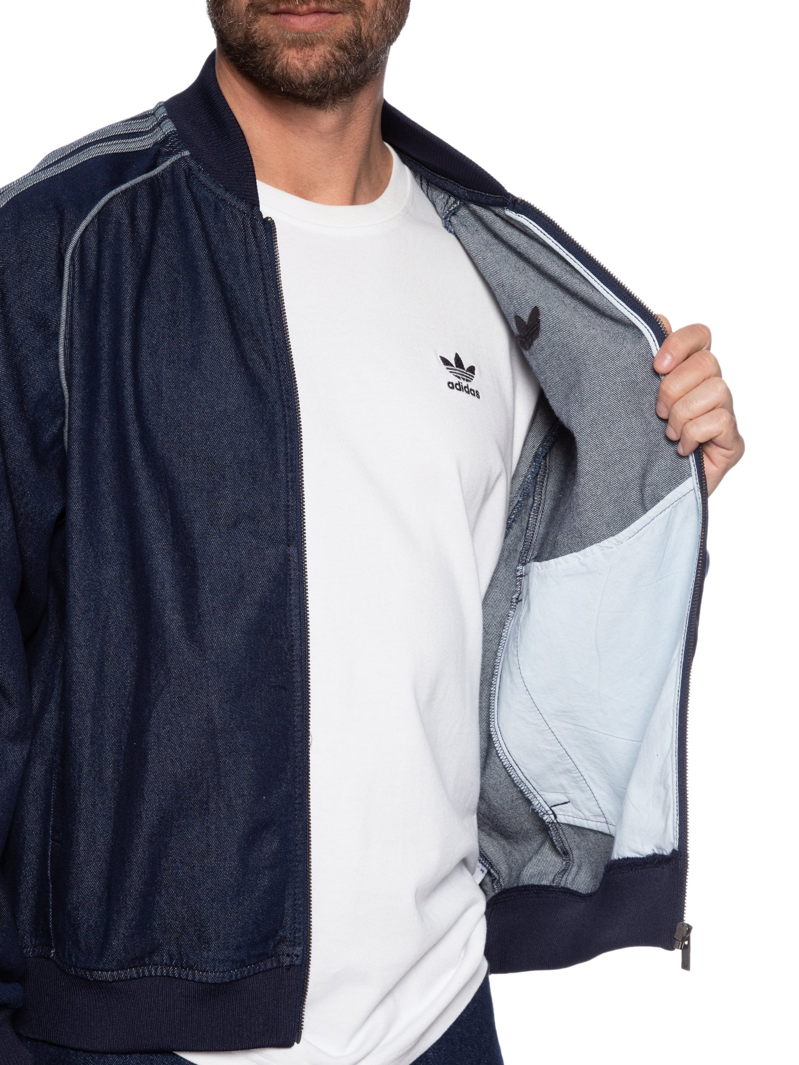 Jaqueta Masculina Adicolor Loose Azul Adidas Originals