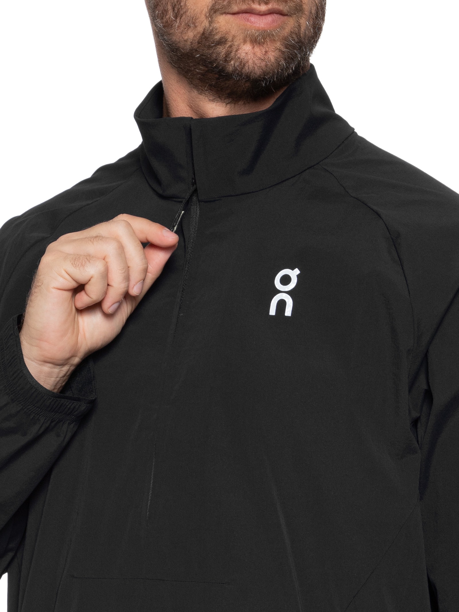 On Running - Jaqueta Masculina All-Day 1/2 Zip Jacket - Preto