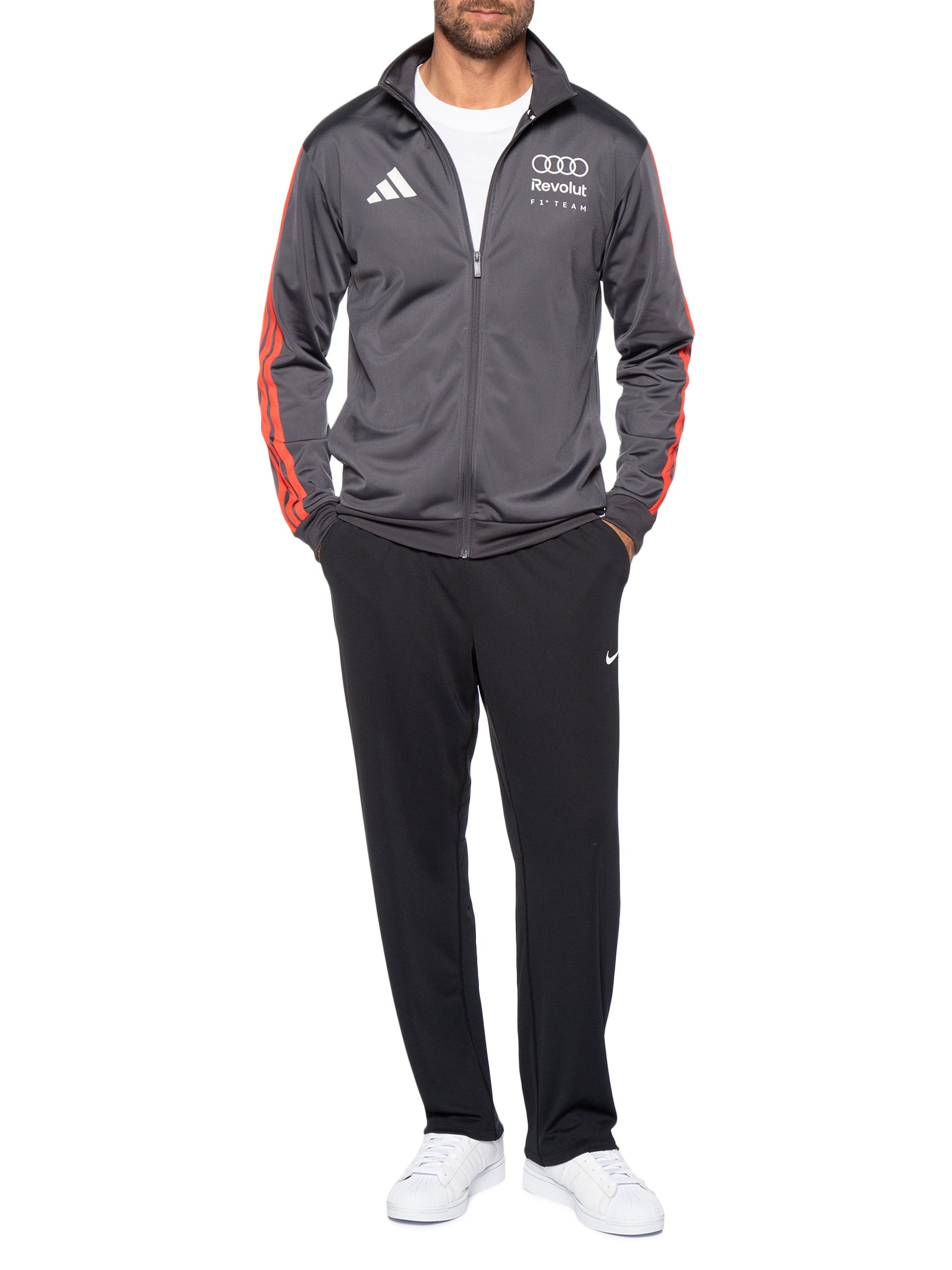 Jaqueta Masculina Audi Revolut DNA Preto Adidas + Audi