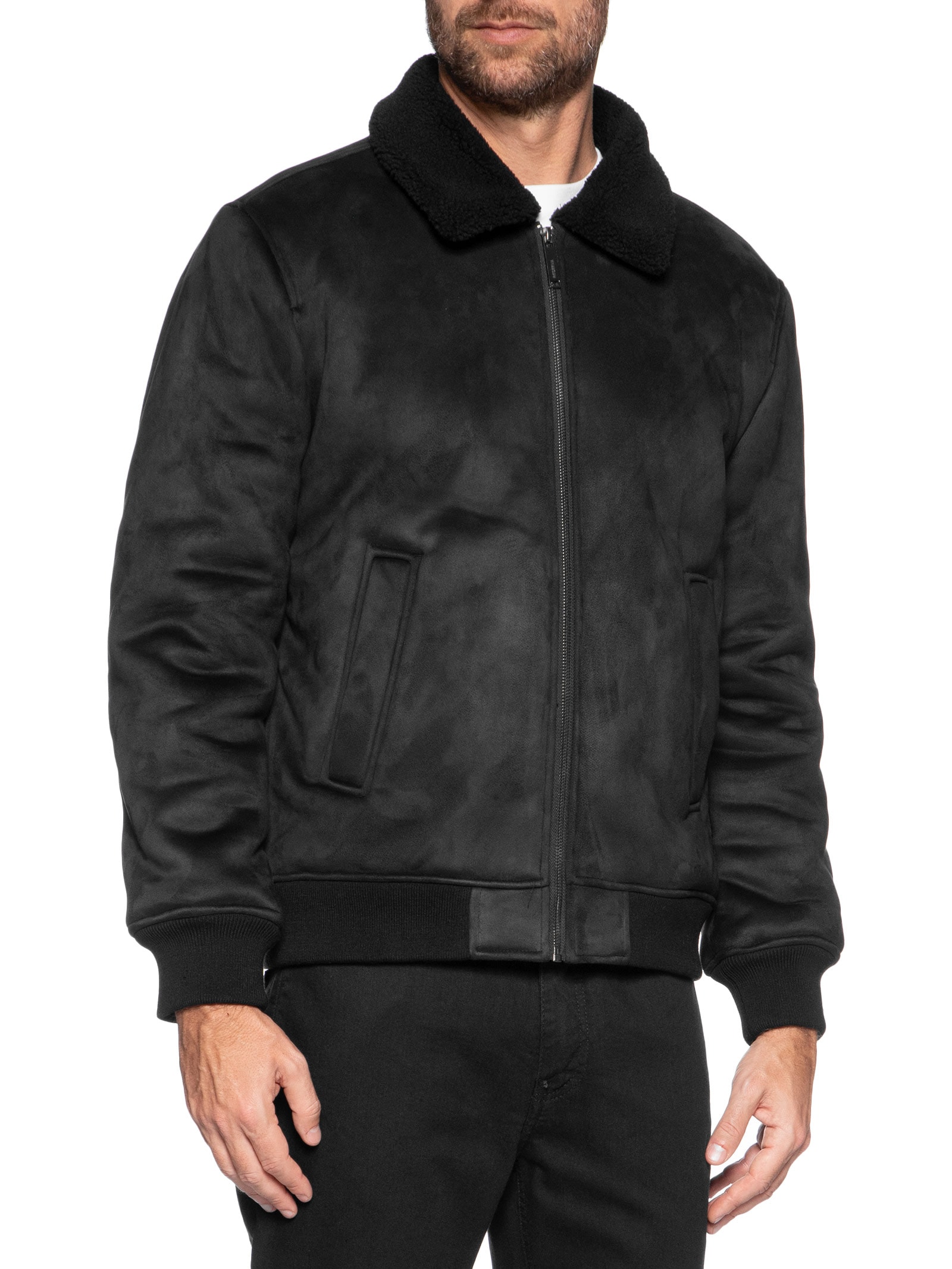 Jaqueta Masculina Aviador Sherpa – Preto Reserva