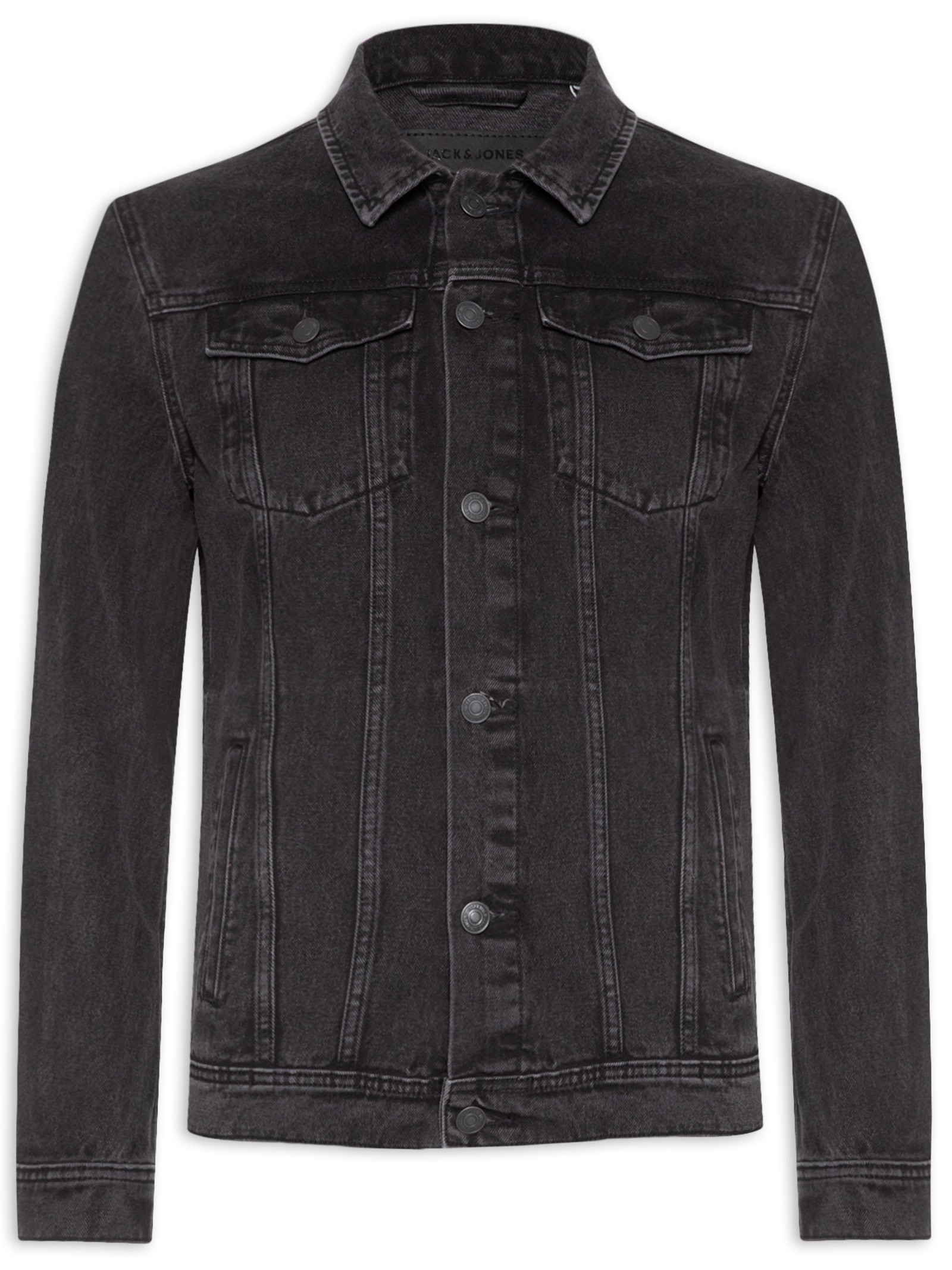 Jack & Jones - Jaqueta Masculina Black Denim - Preto