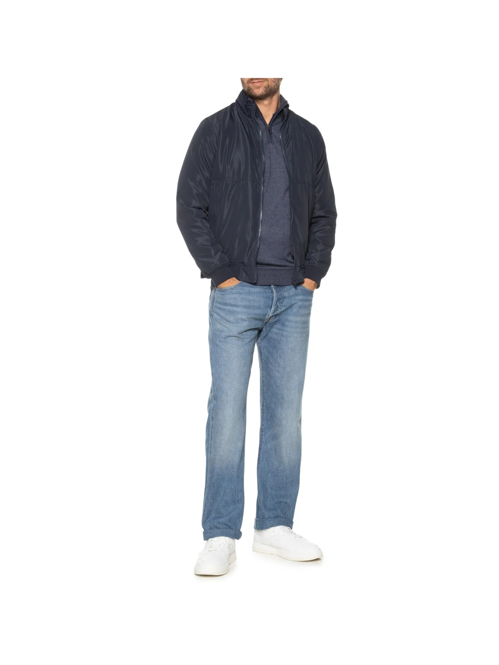 Jaqueta Masculina Bomber Azul  '2 Essential