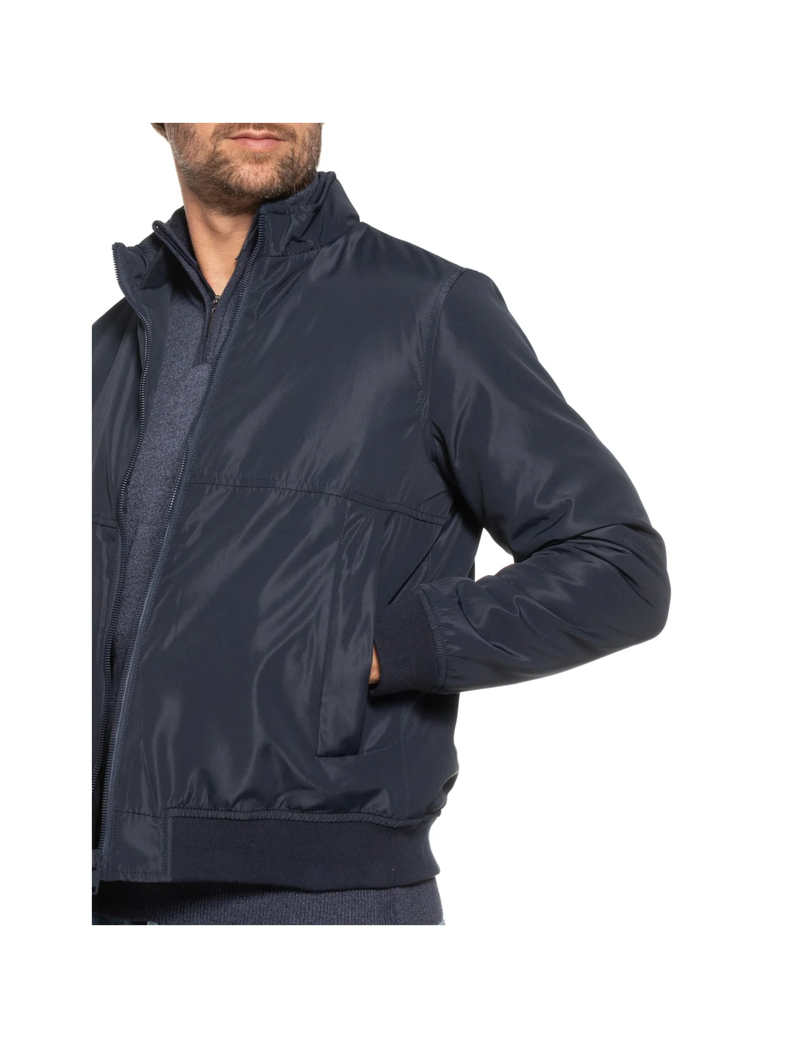 Jaqueta Masculina Bomber Azul  '2 Essential
