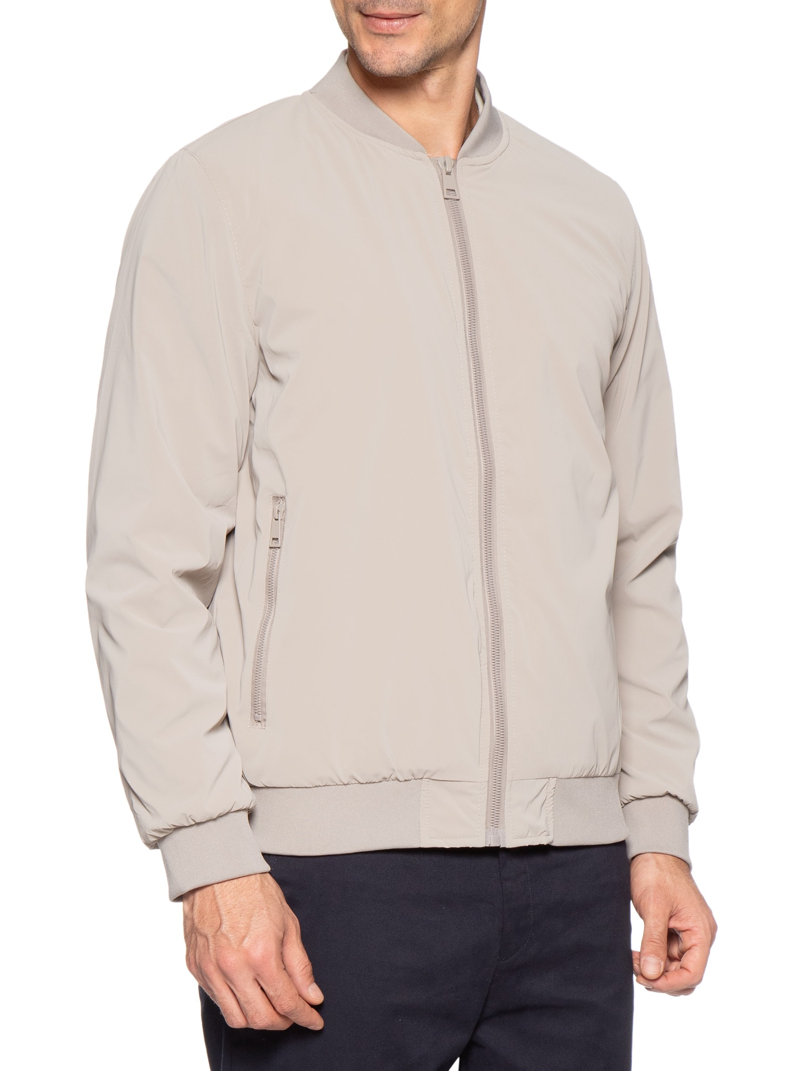 Jaqueta Masculina Bomber Bege Pineapple