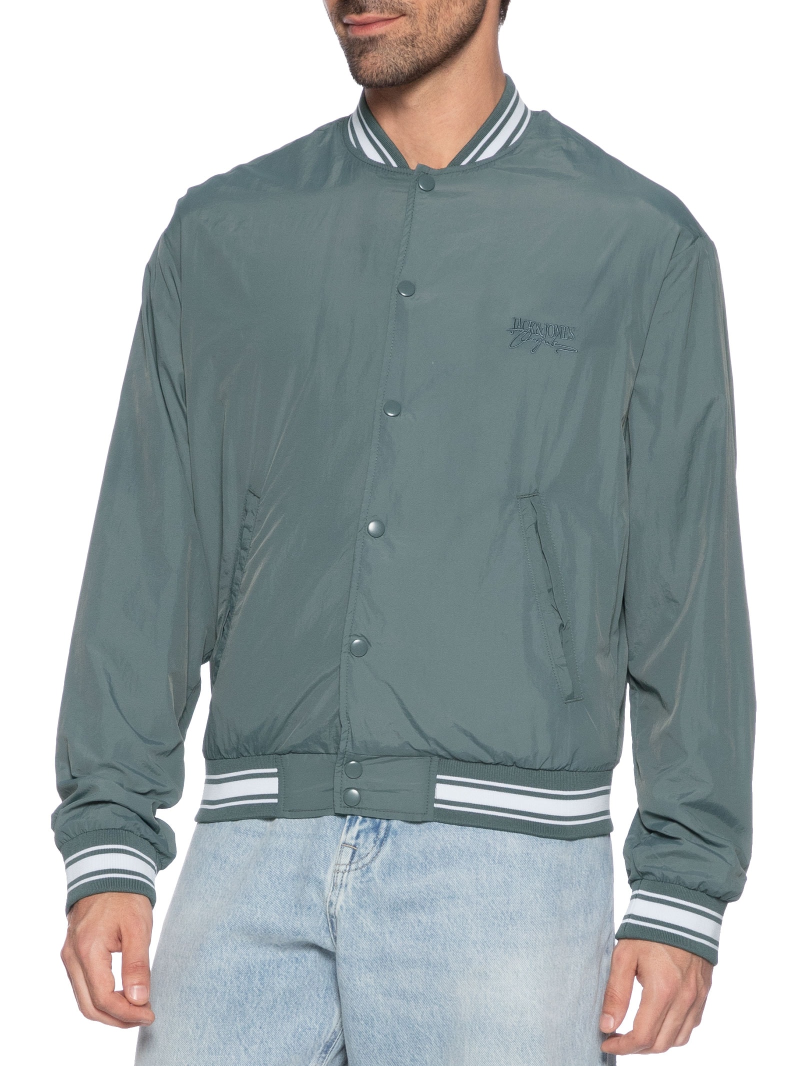 Jaqueta Masculina Bomber Cinza Jack & Jones
