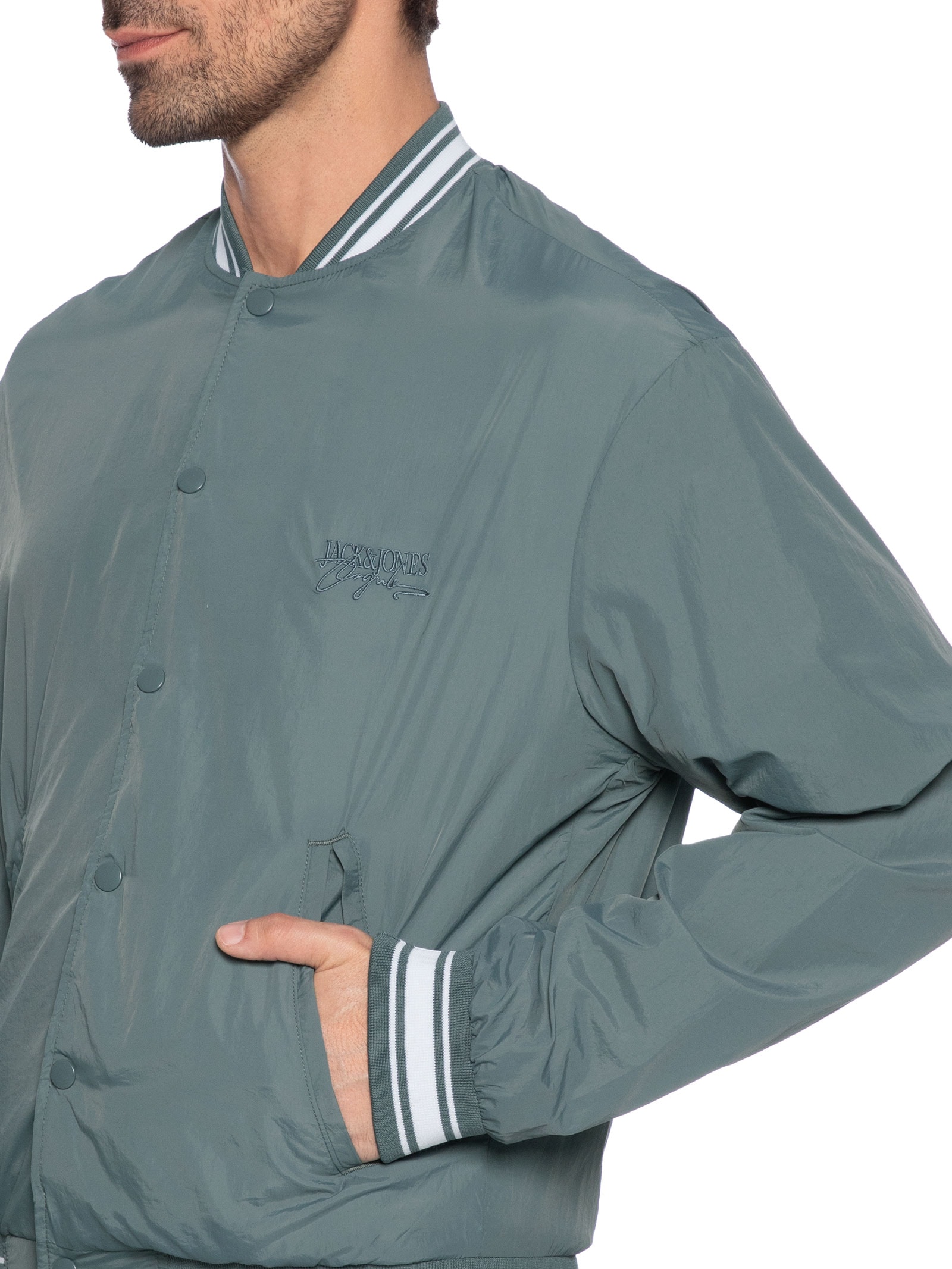 Jaqueta Masculina Bomber Cinza Jack & Jones