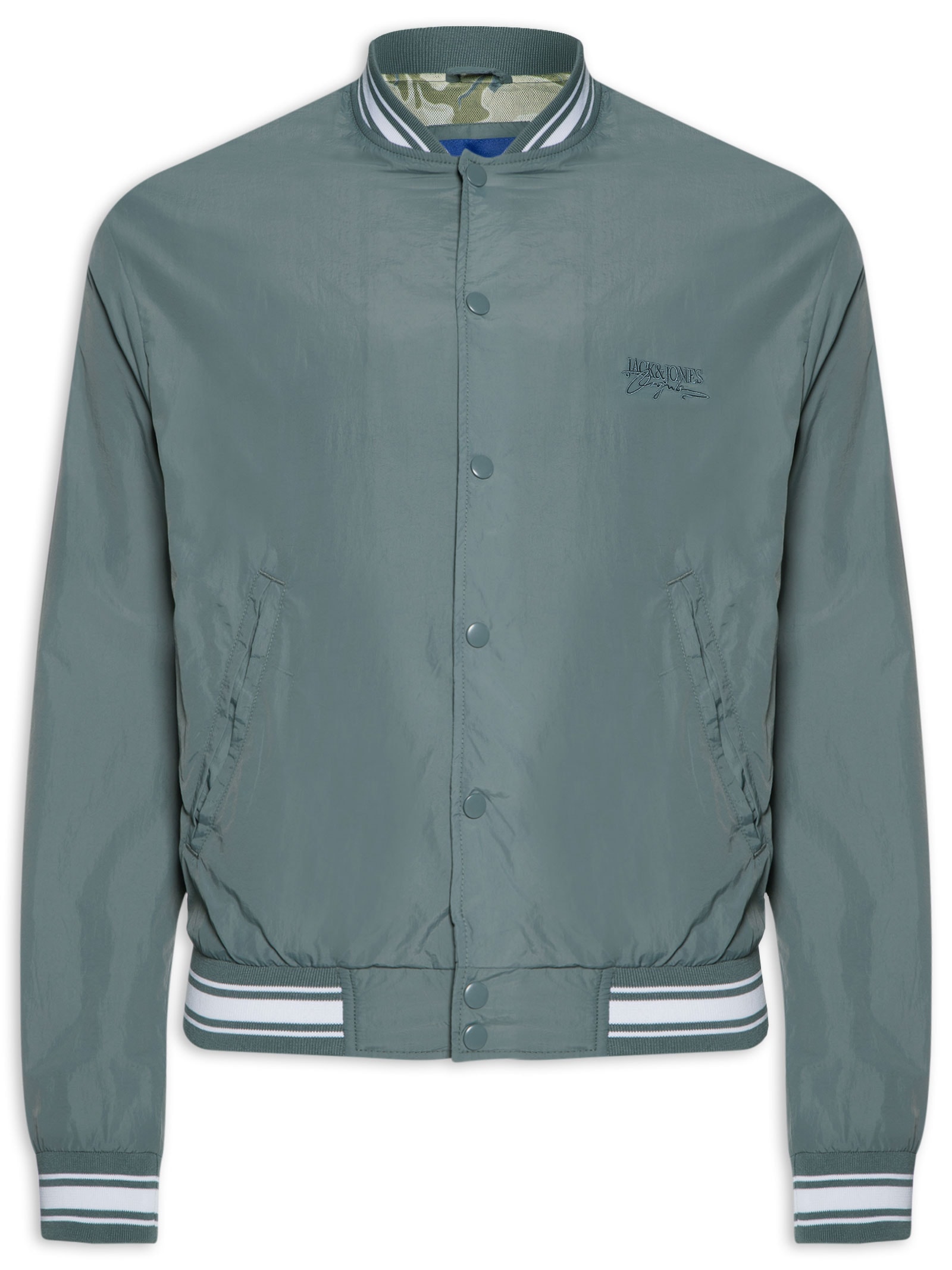 Jaqueta Masculina Bomber Cinza Jack & Jones
