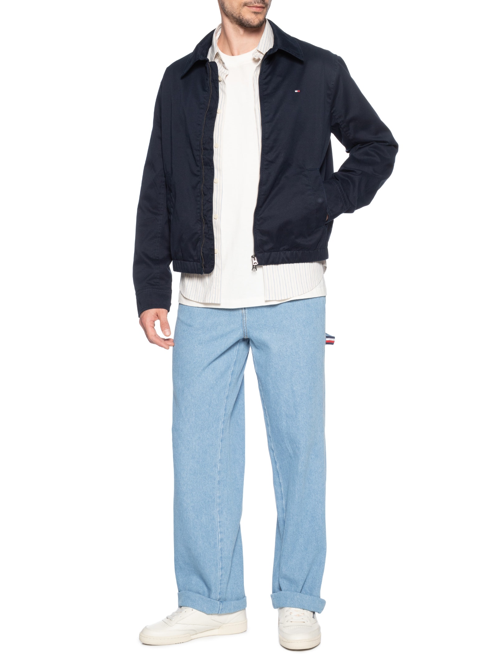 Jaqueta Masculina Bomber Classic Ivy Azul Tommy Hilfiger