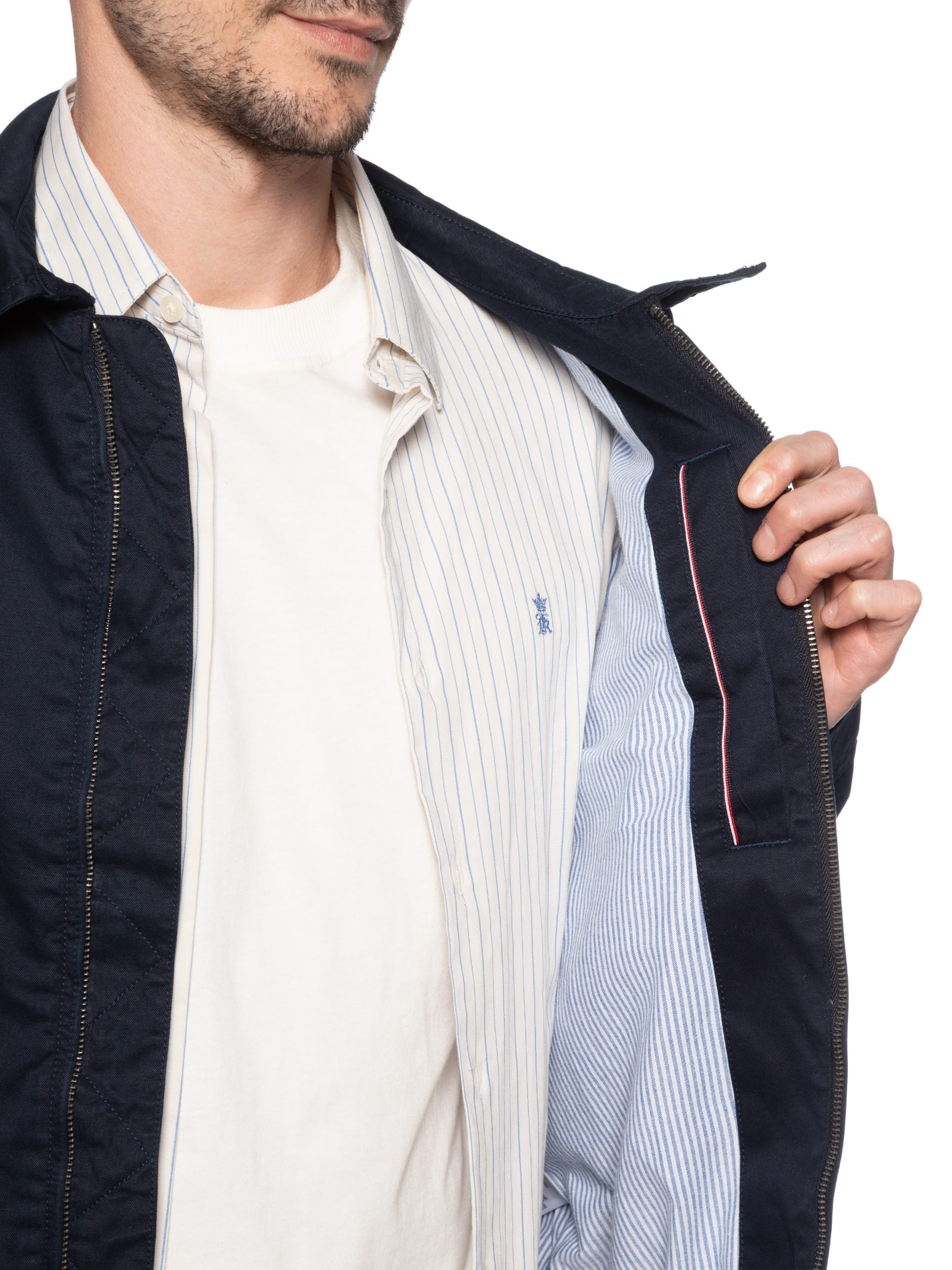Jaqueta Masculina Bomber Classic Ivy Azul Tommy Hilfiger