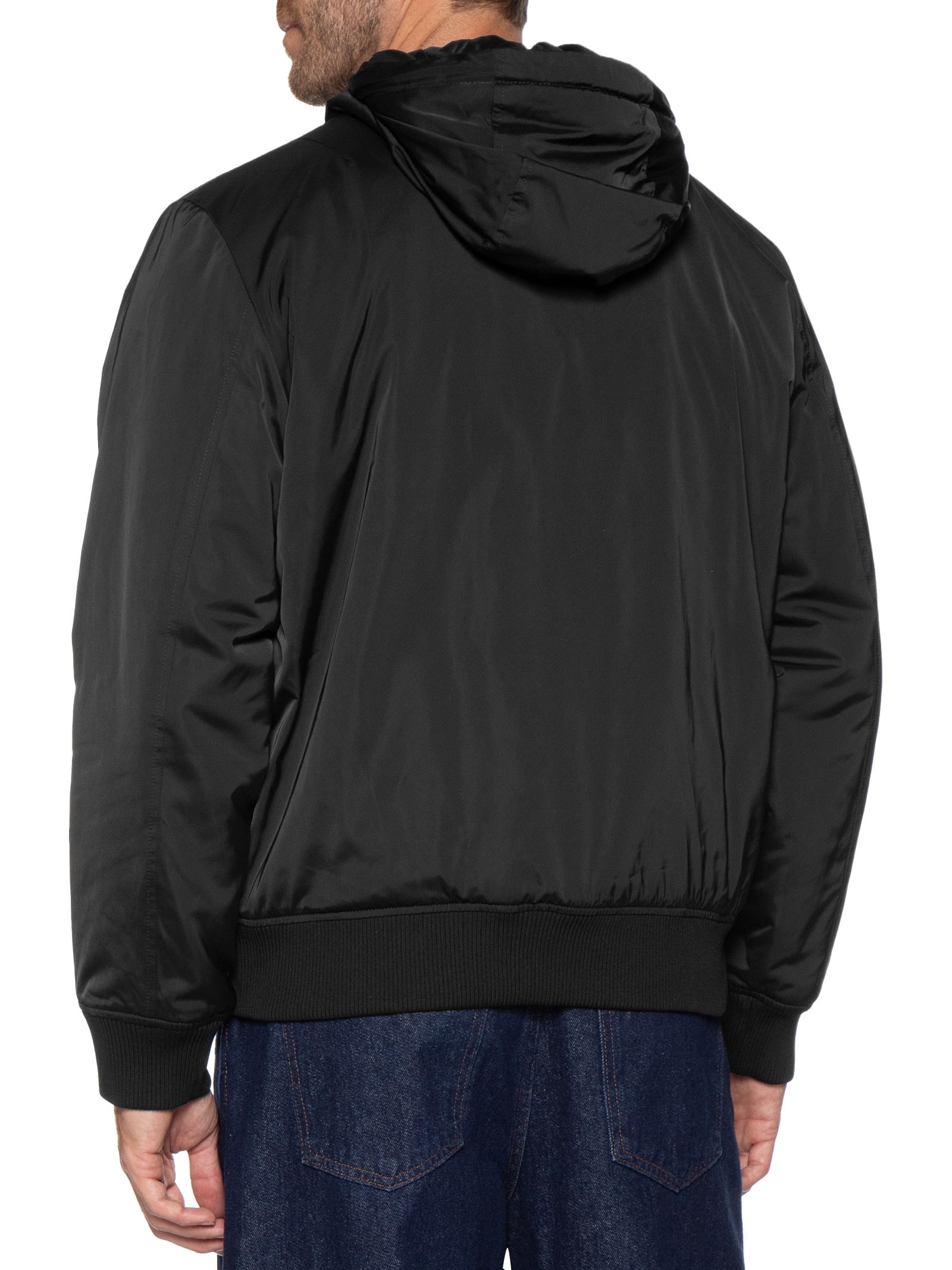 Jaqueta Masculina Bomber com Capuz Bernando2441 Preto Hugo