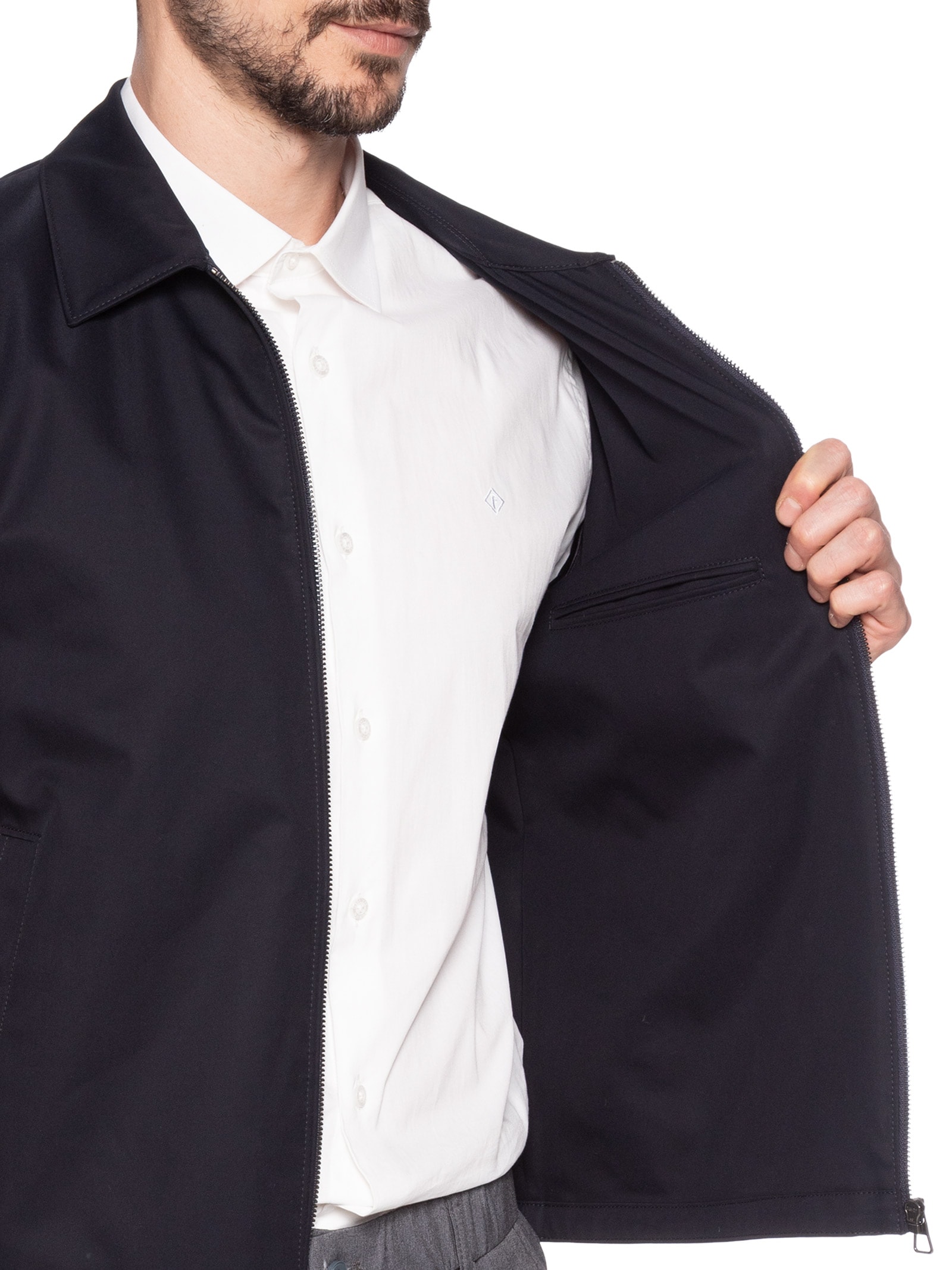 Jaqueta Masculina Bomber Comano Db Azul Boss