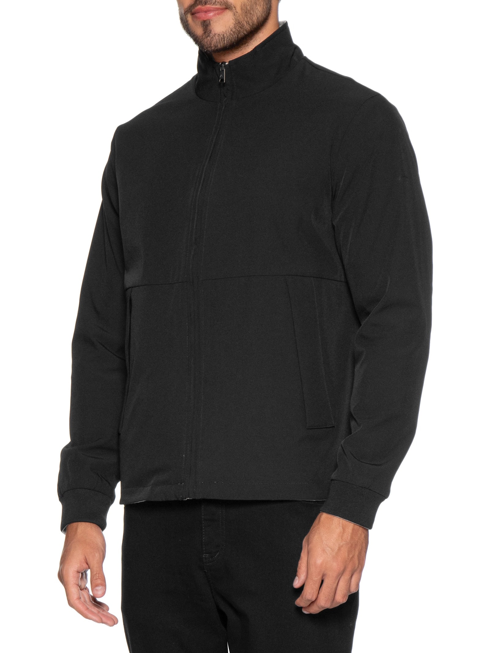 Jaqueta Masculina Bomber Corta Vento Dupla Face Liquid Repeler Preto Aramis