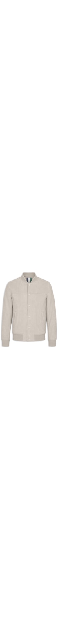 Jaqueta Masculina Bomber de Couro – Bege