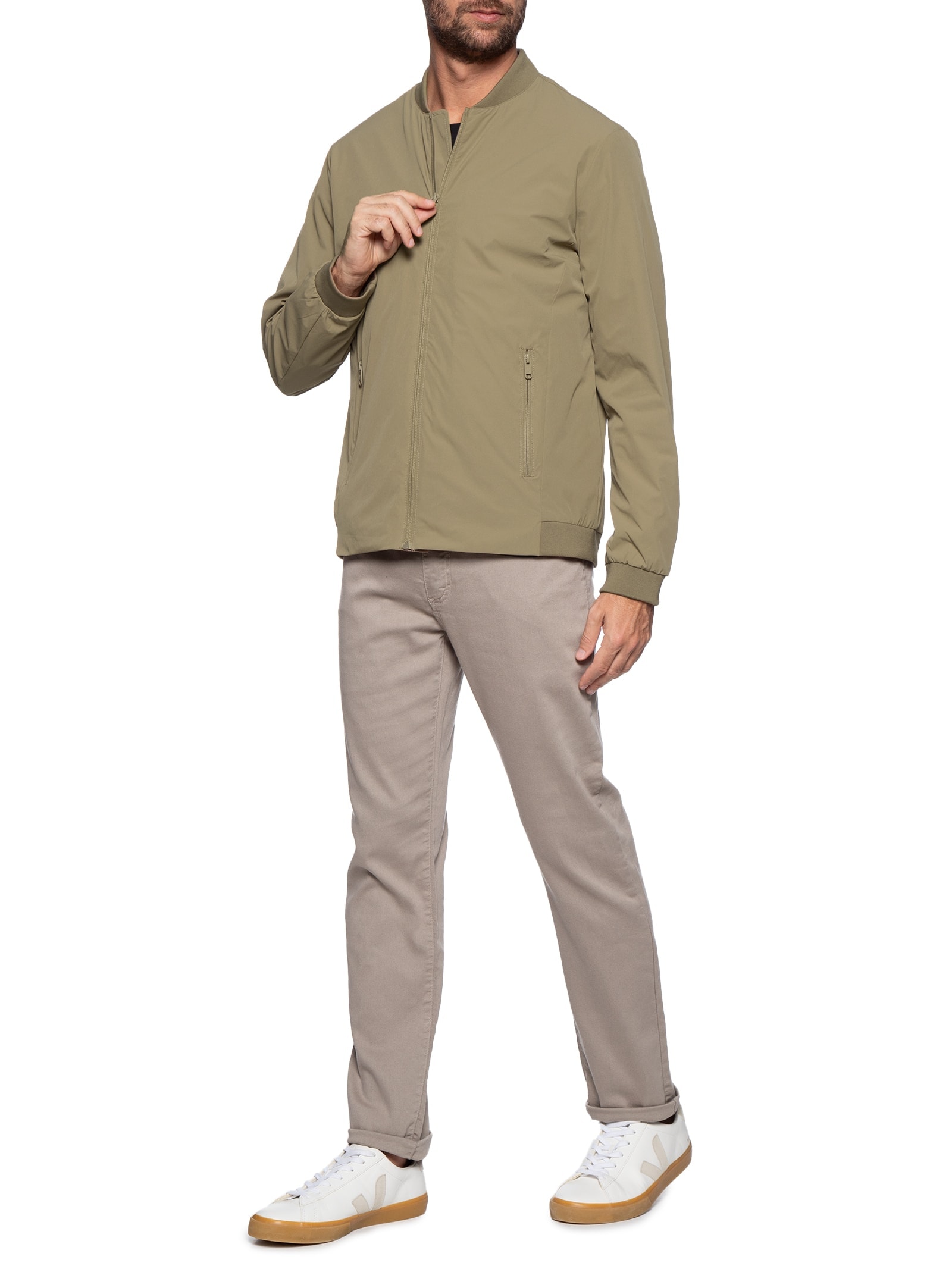 Jaqueta Masculina Bomber Easy Tech Marrom Foxton