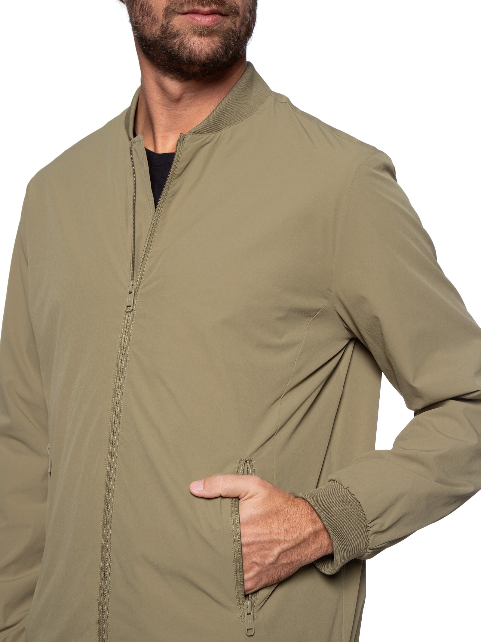 Jaqueta Masculina Bomber Easy Tech Marrom Foxton