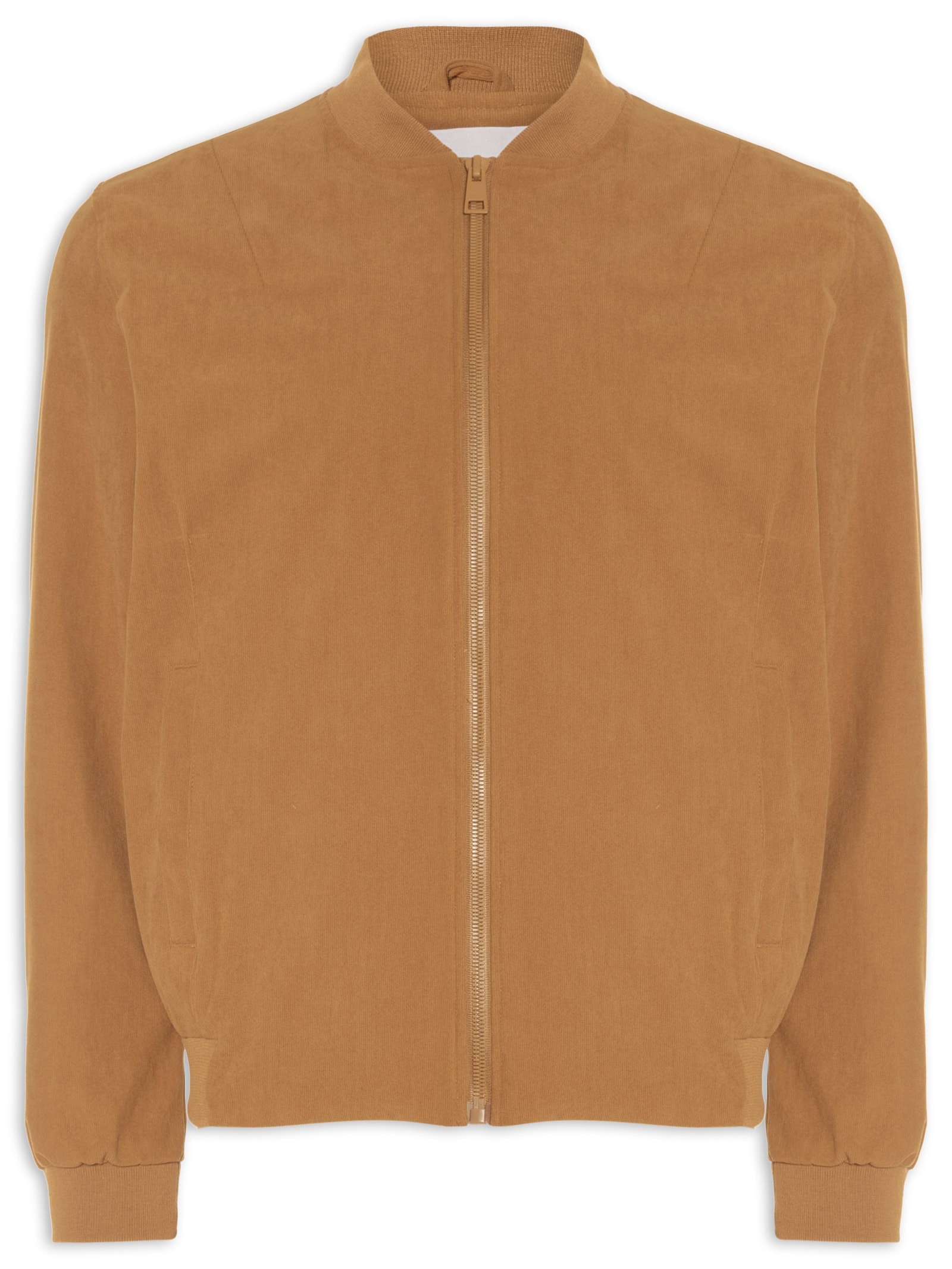 Jaqueta Masculina Bomber em Cotelê Bege '2 Essential