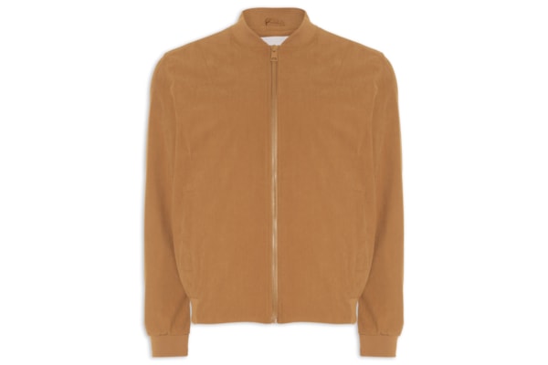 Jaqueta Masculina Bomber em Cotelê - Bege