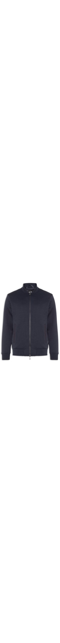 Jaqueta Masculina Bomber Jacquard Waffle - Azul