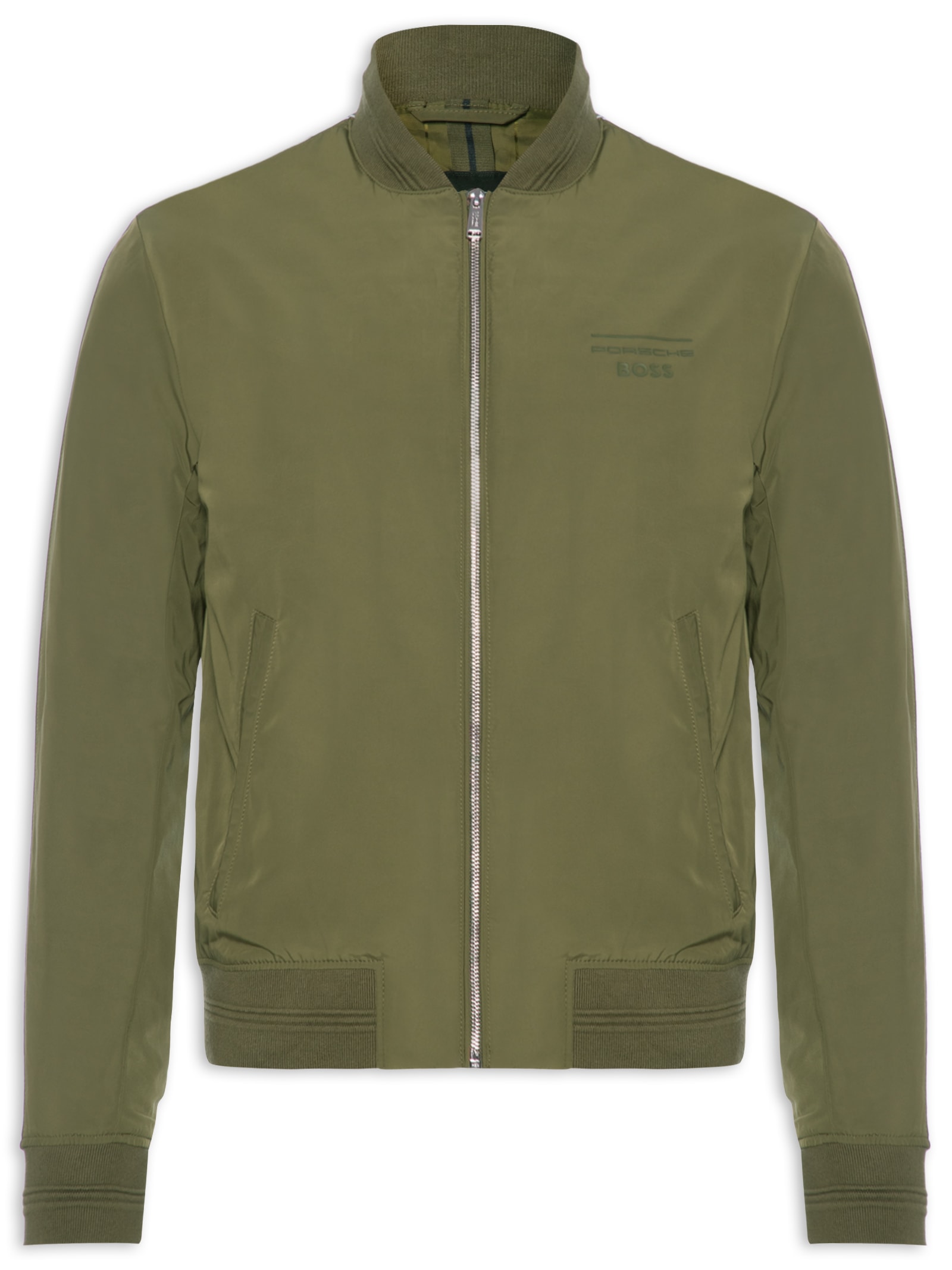 Jaqueta Masculina Bomber Porsche Coltar Verde Boss
