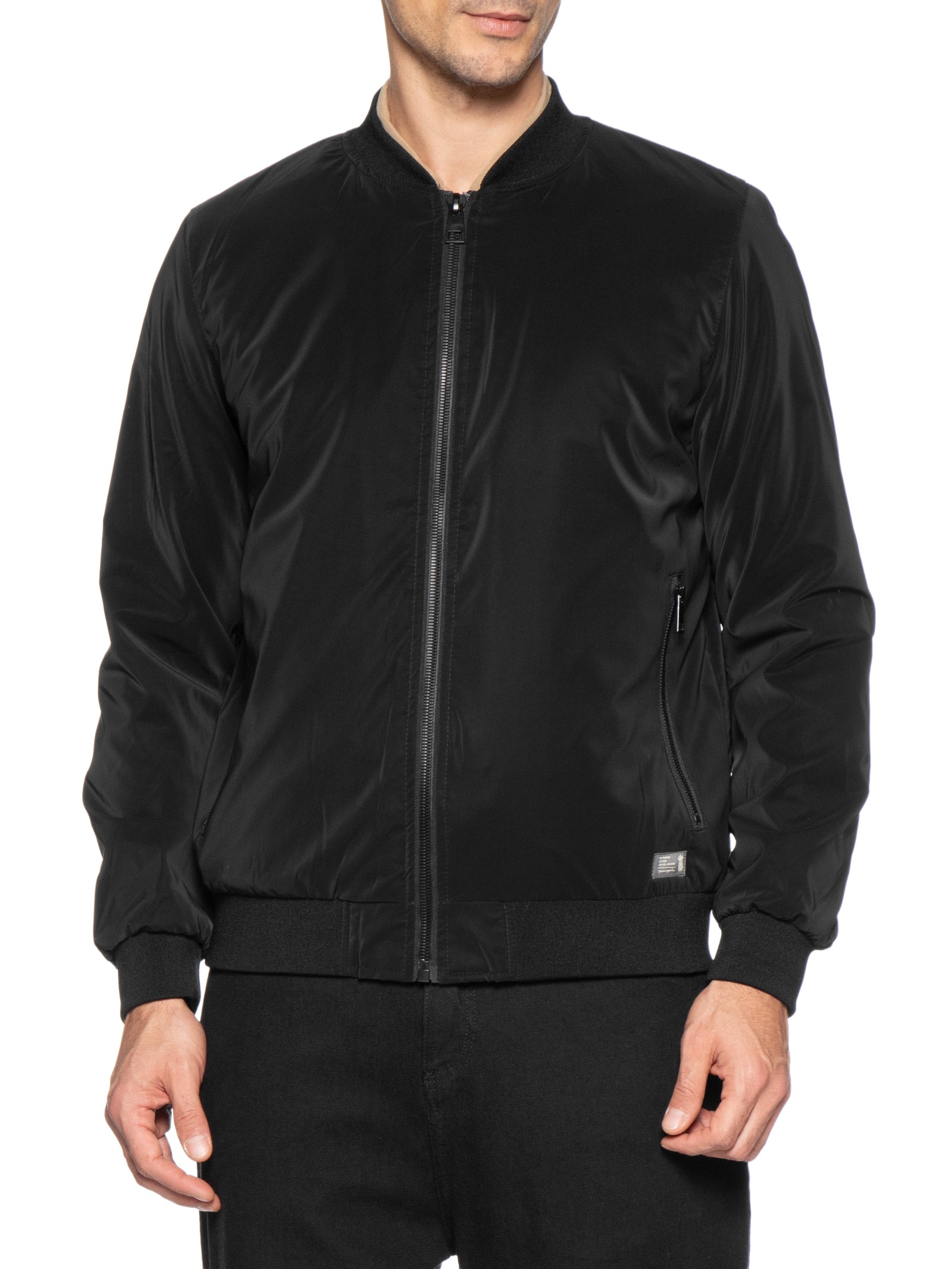 Jaqueta Masculina Bomber Preto Pineapple