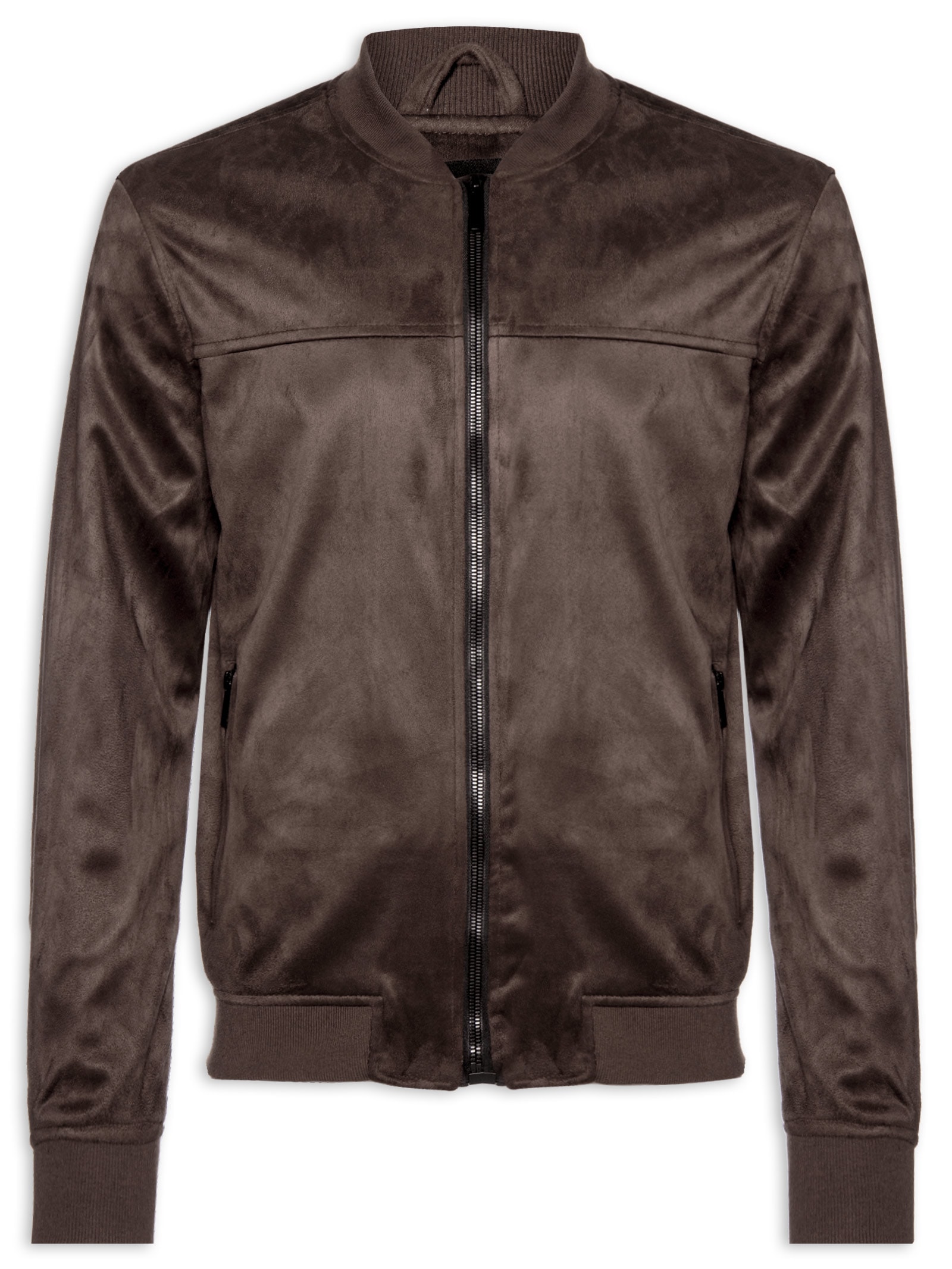 Jaqueta Masculina Bomber Suede Marrom '2 Essential