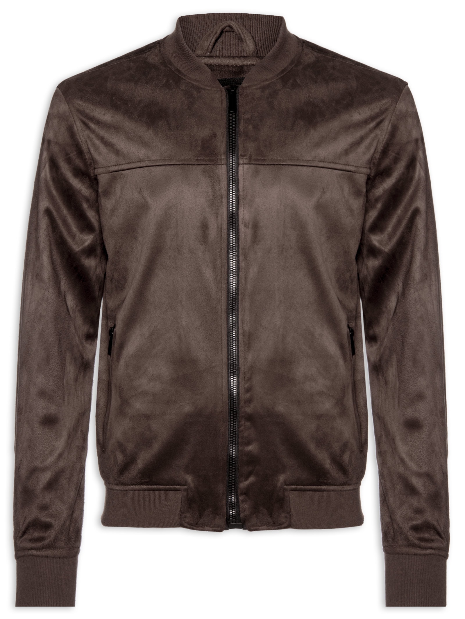 Jaqueta Masculina Bomber Suede Marrom '2 Essential