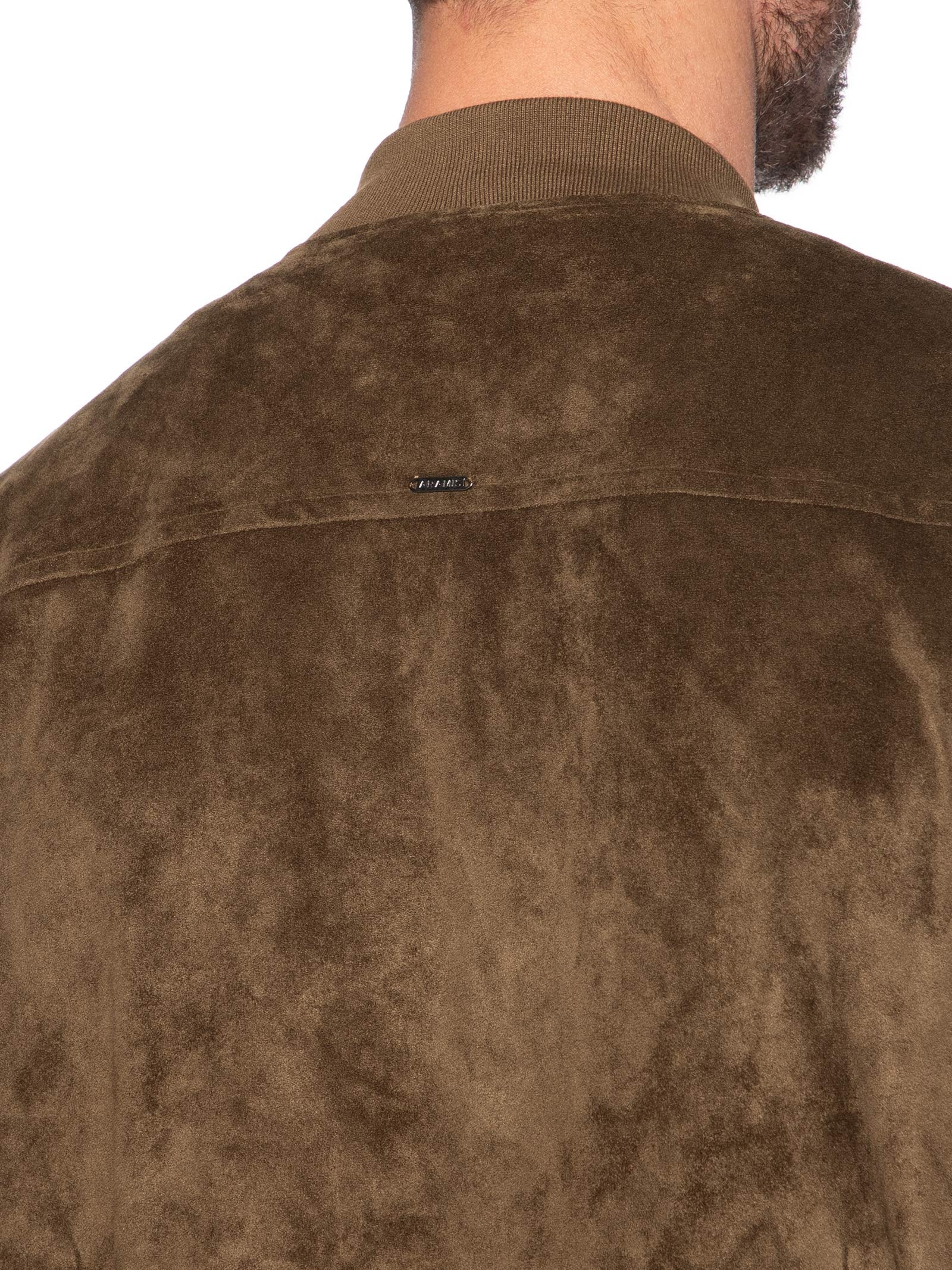 Jaqueta Masculina Bomber Suede Marrom Aramis