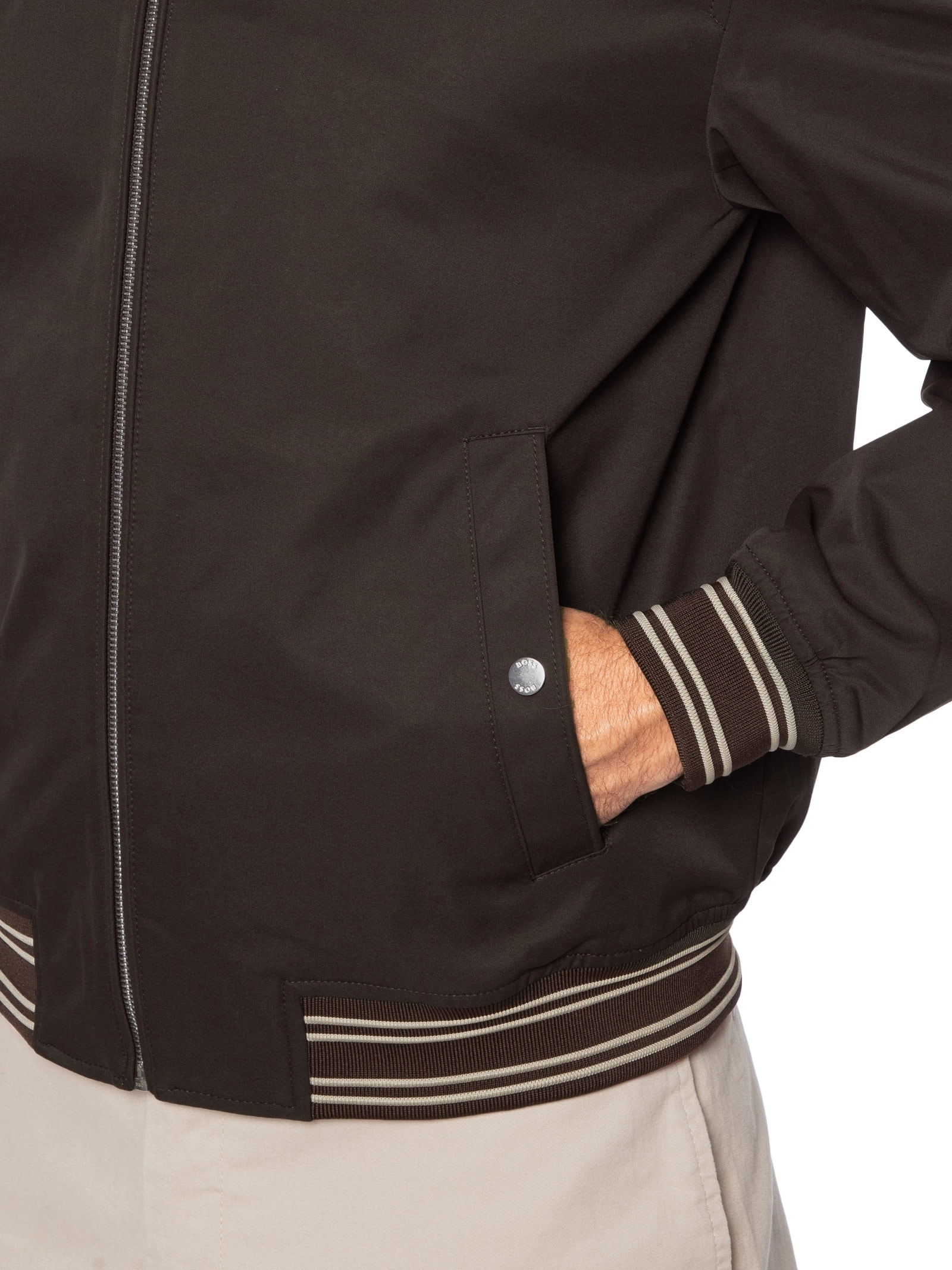 Jaqueta Masculina Bomberh Comber Marrom Boss