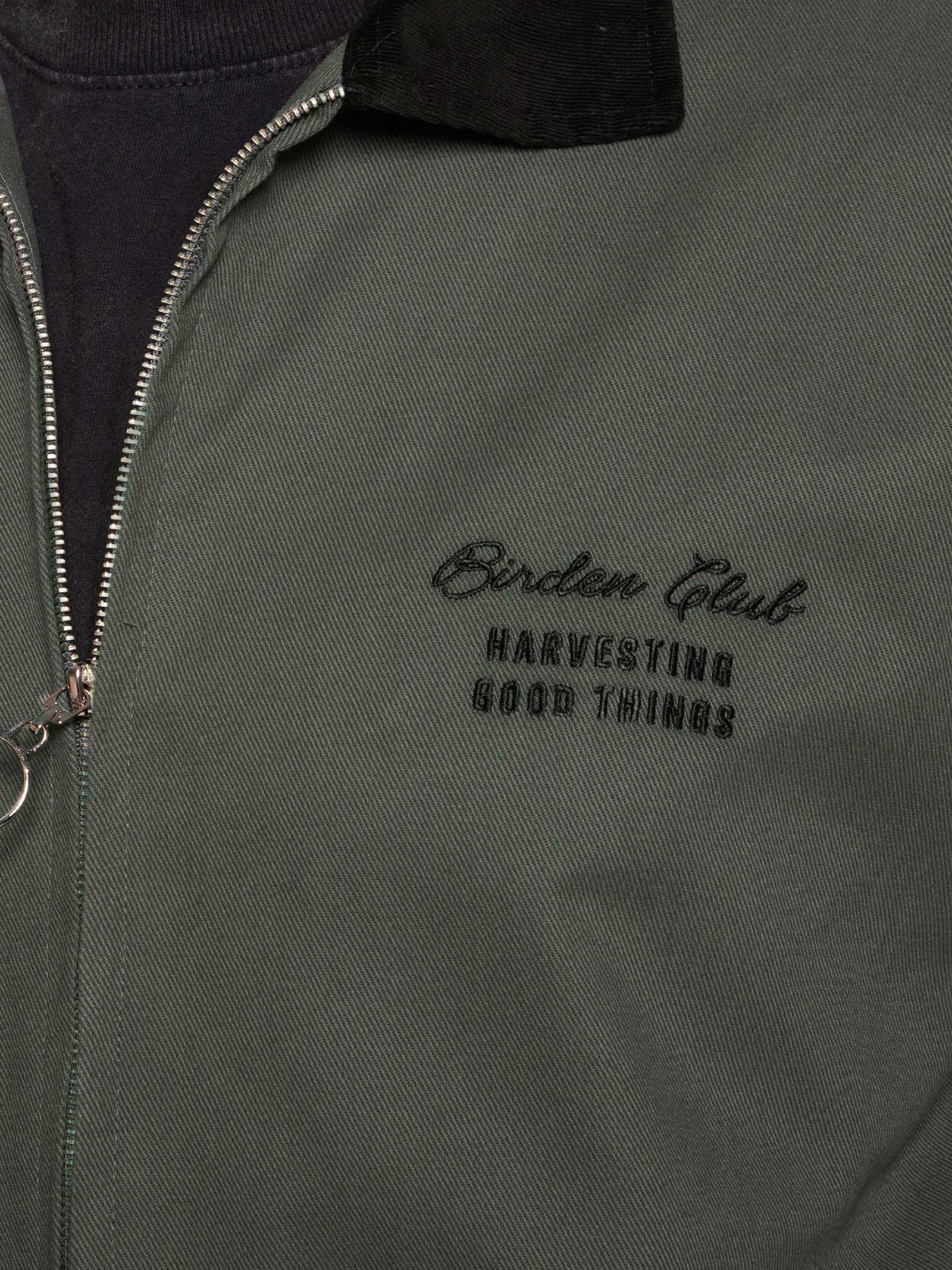 Jaqueta Masculina Boxy Twill Grey Suede Cinza Birden