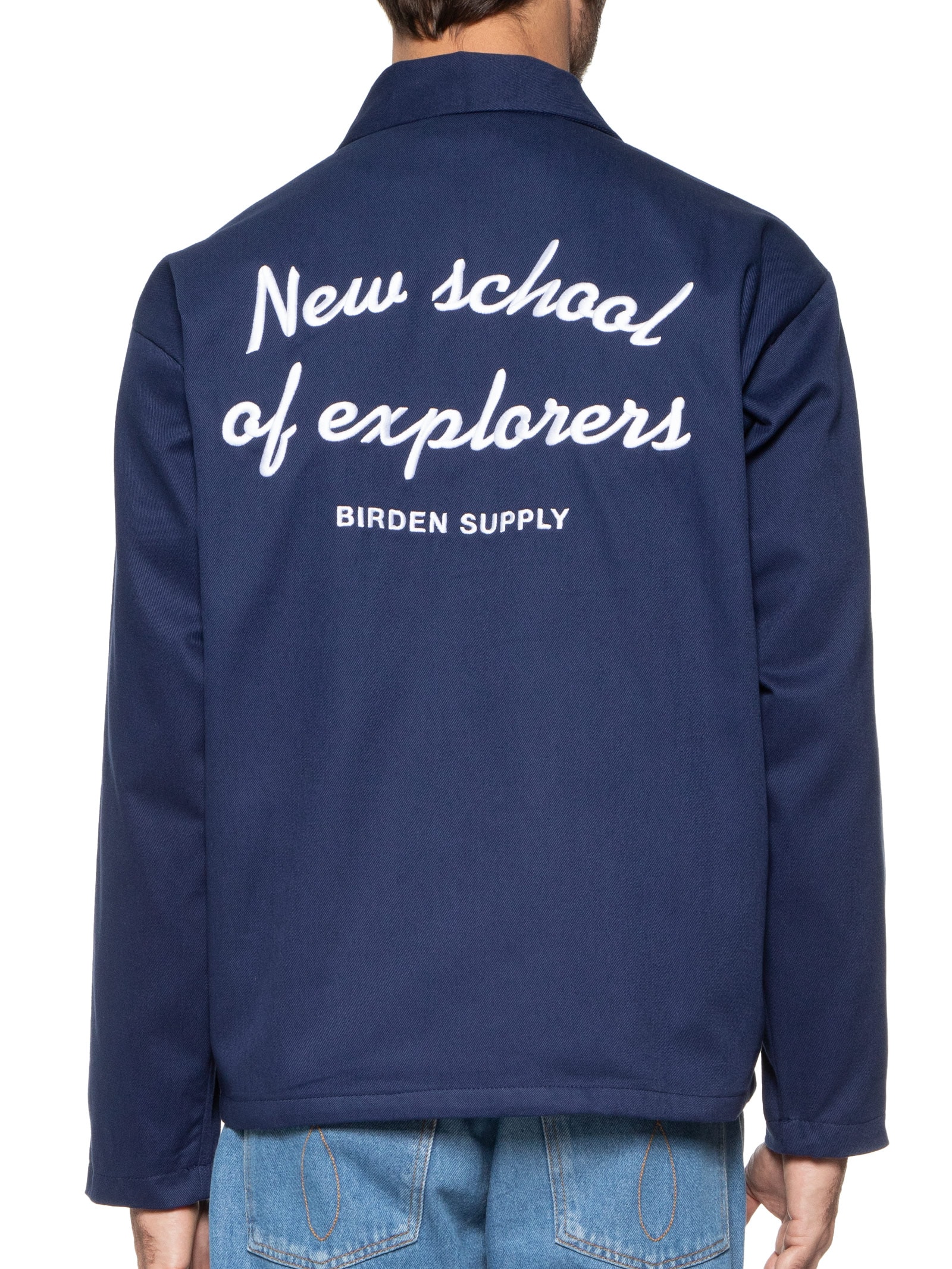 Jaqueta Masculina Boxy Twill Navy - Birden - Azul