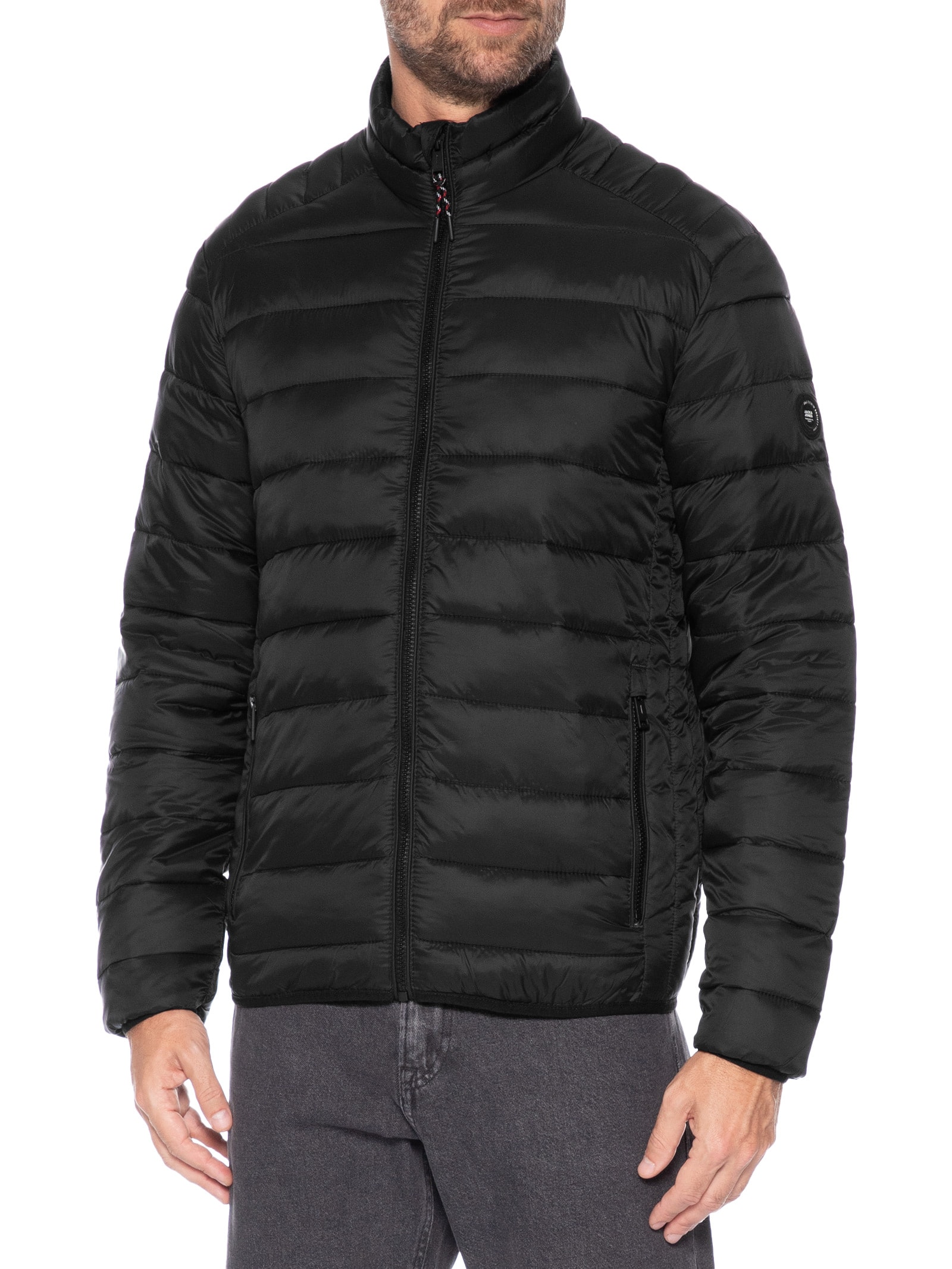 Jaqueta Masculina Bradley Light Puffer Preto Jack & Jones