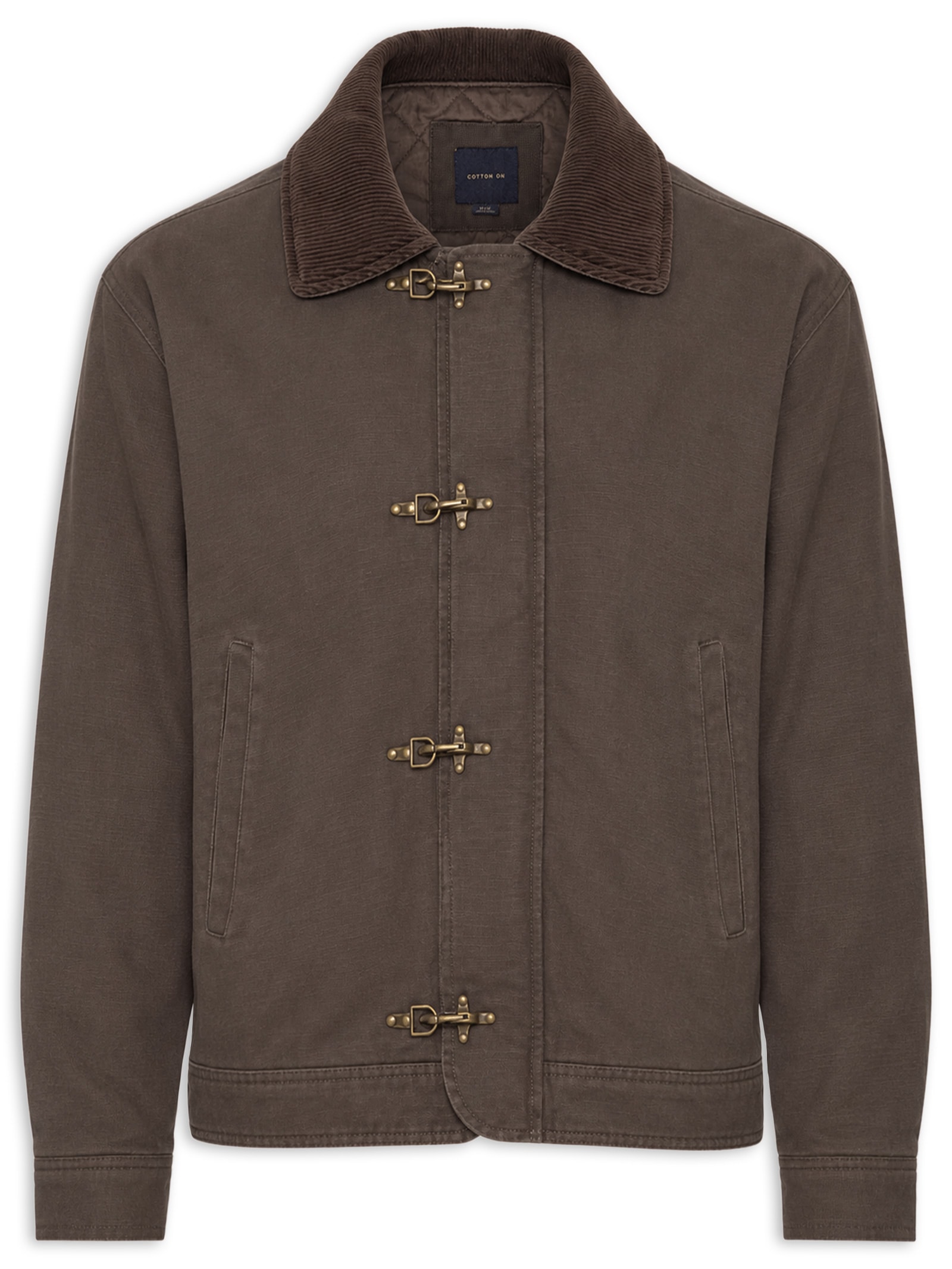 Jaqueta Masculina Canvas Harrington Marrom Cotton On