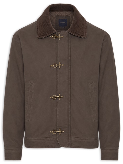 Jaqueta Masculina Canvas Harrington - Marrom