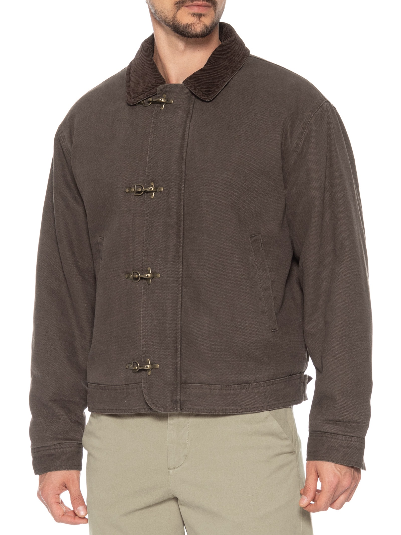Jaqueta Masculina Canvas Harrington Marrom Cotton On