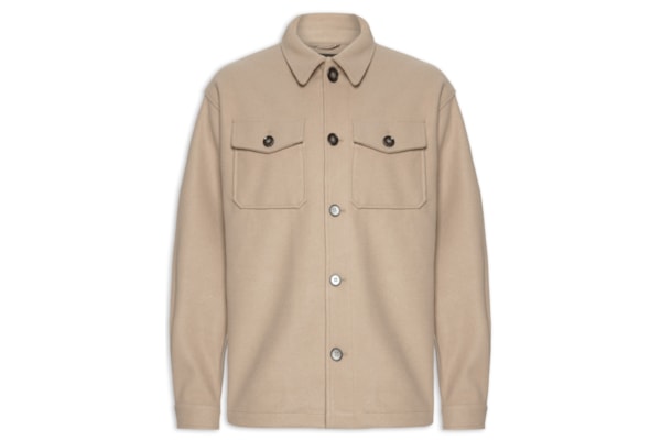 Jaqueta Masculina Casual Com Bolso - Bege