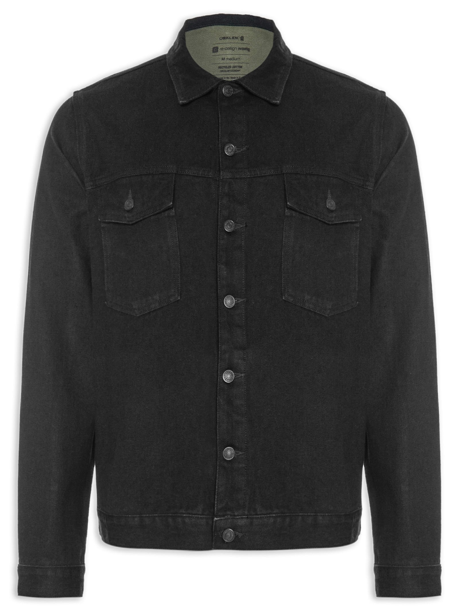 Jaqueta Masculina Classic Denim - Preto - Osklen