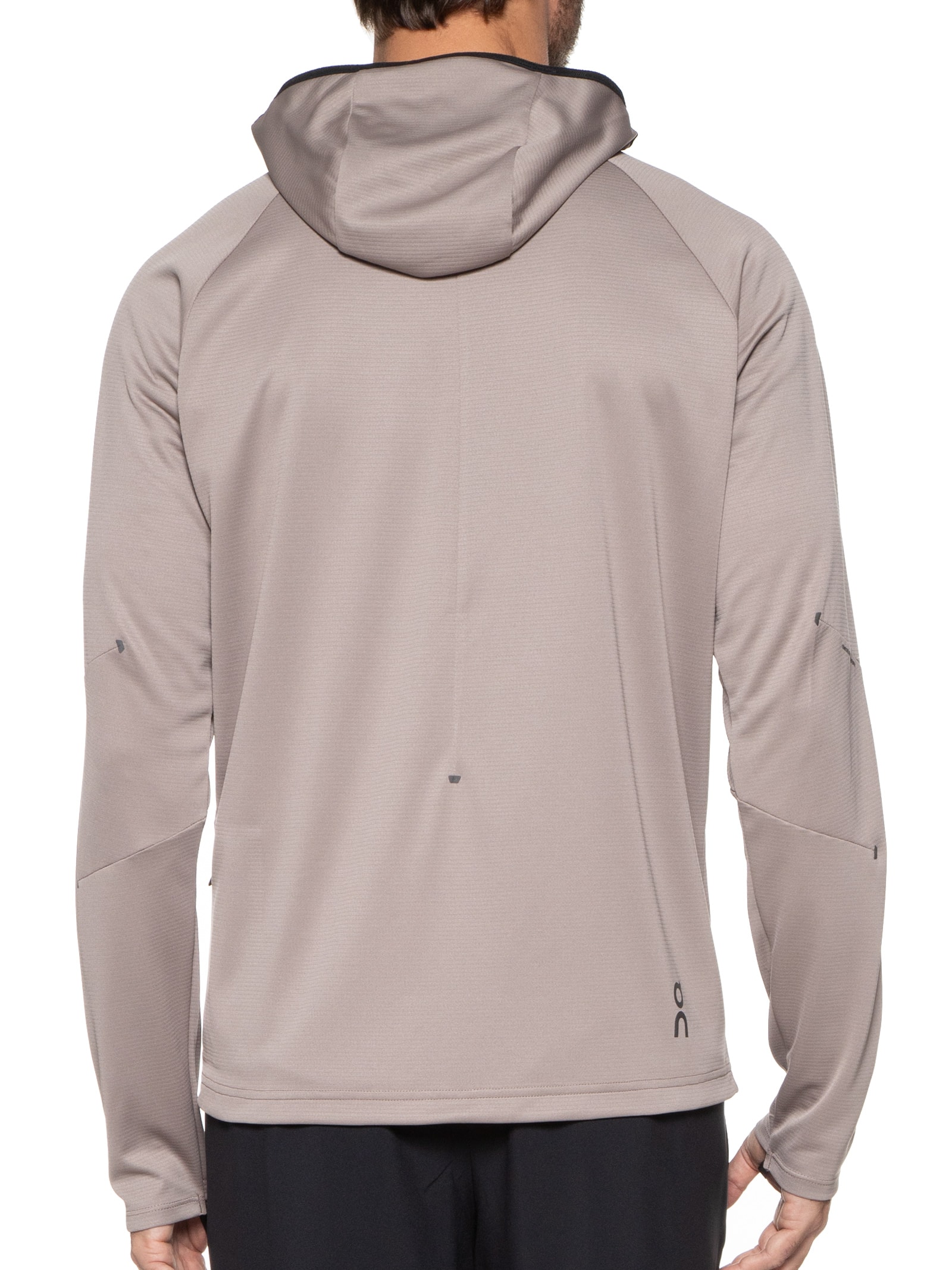 On Running - Jaqueta Masculina Climate Zip Hoodie - Marrom